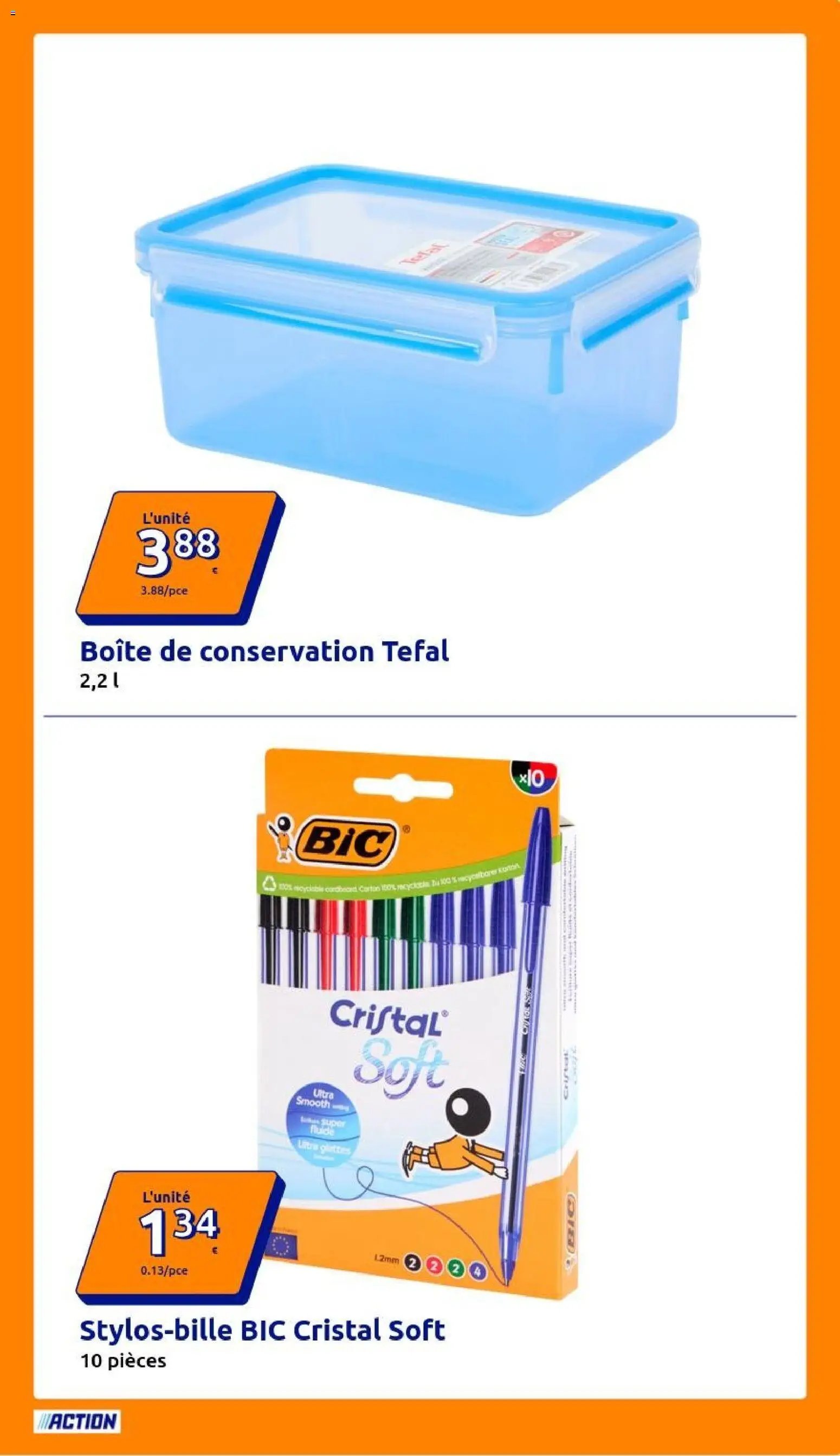 Action catalogue
