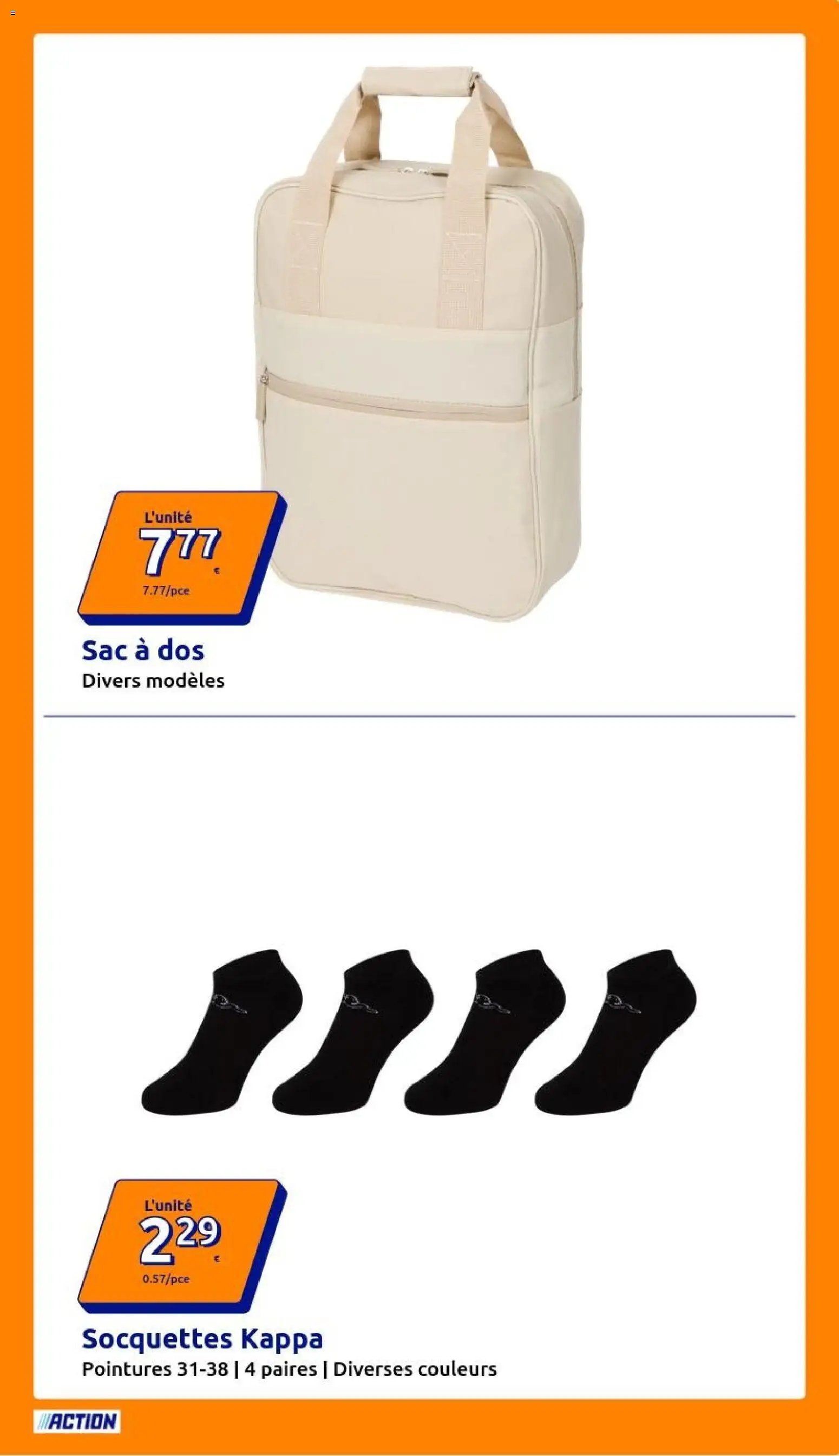 Action catalogue