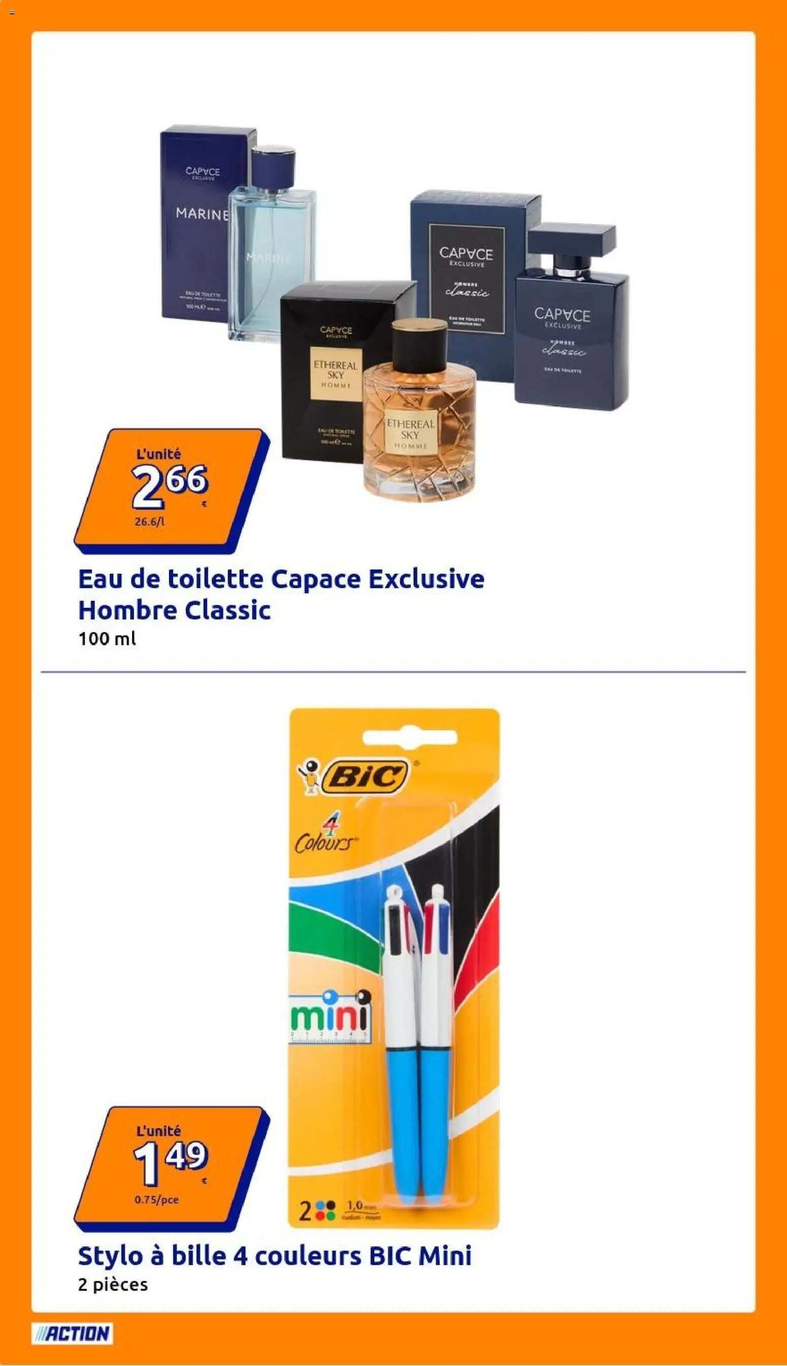 Action catalogue