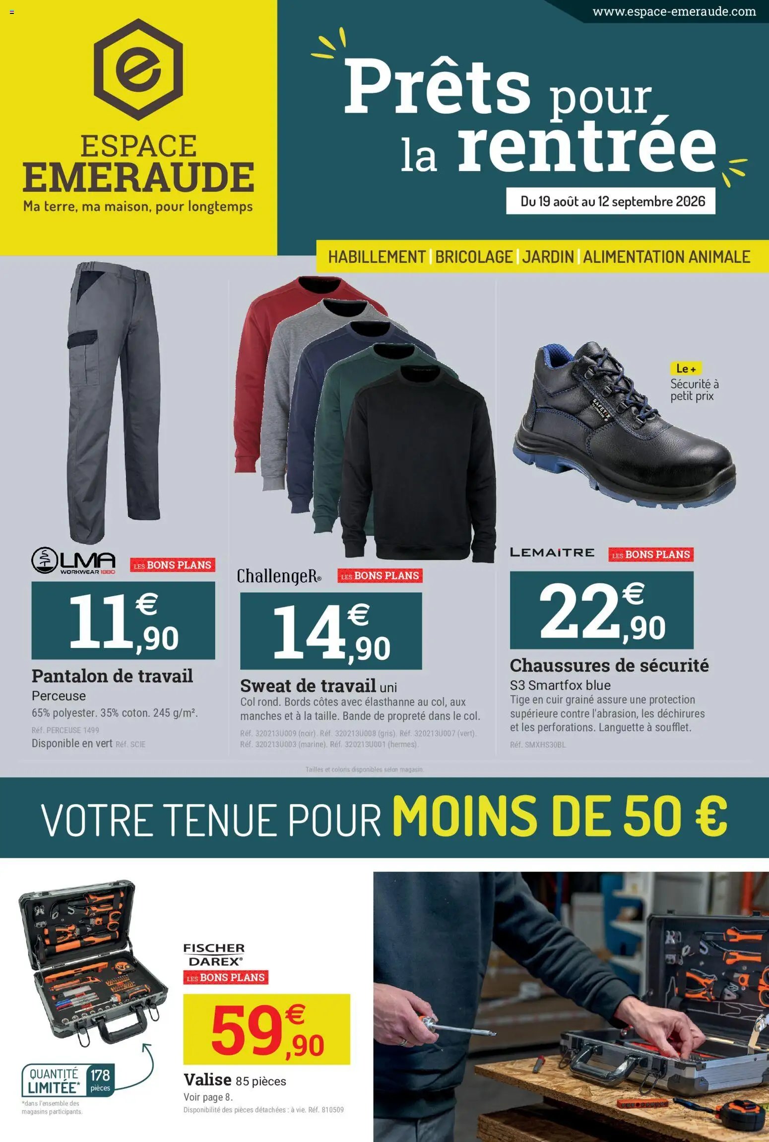 Espace Emeraude catalogue