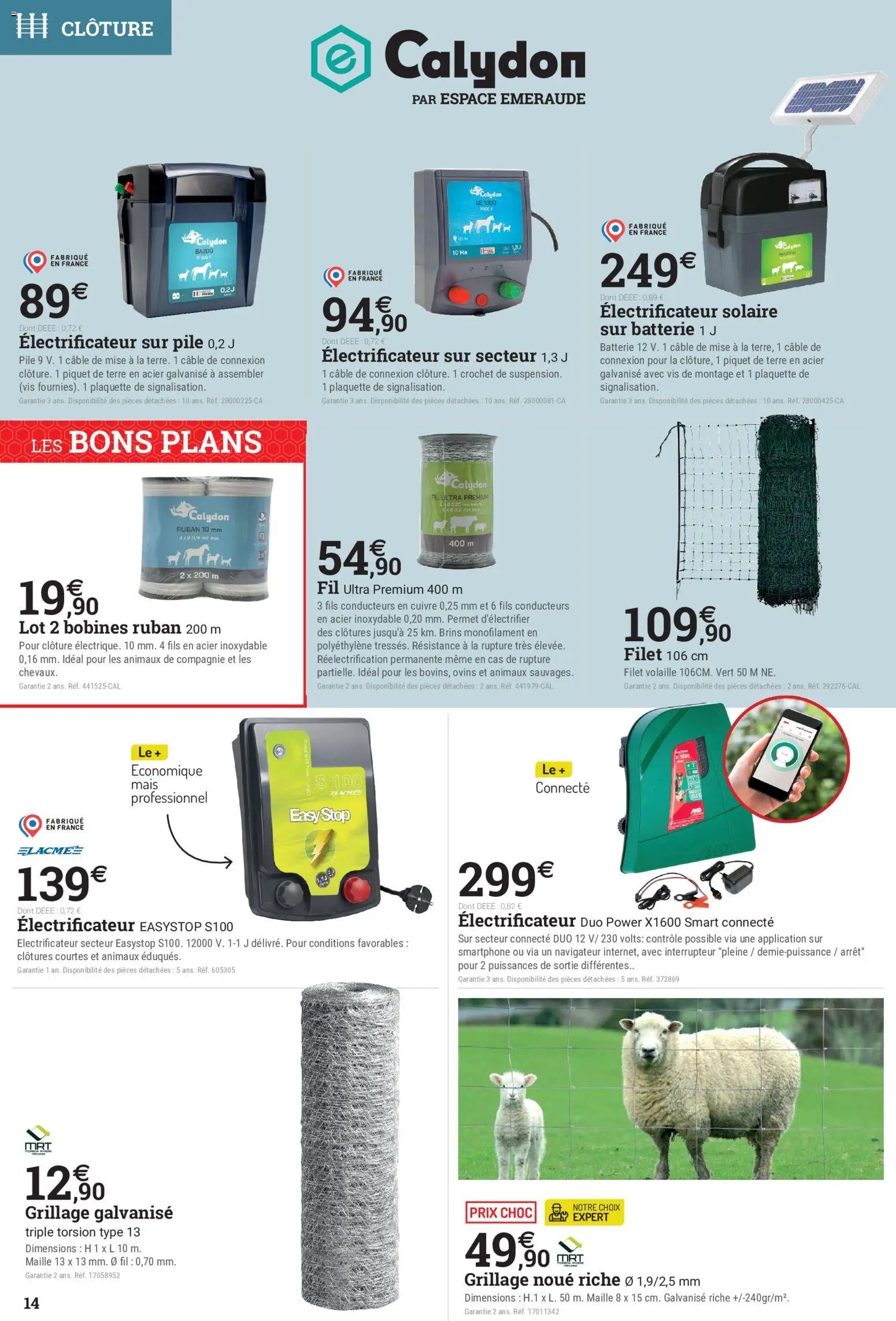 Espace Emeraude catalogue