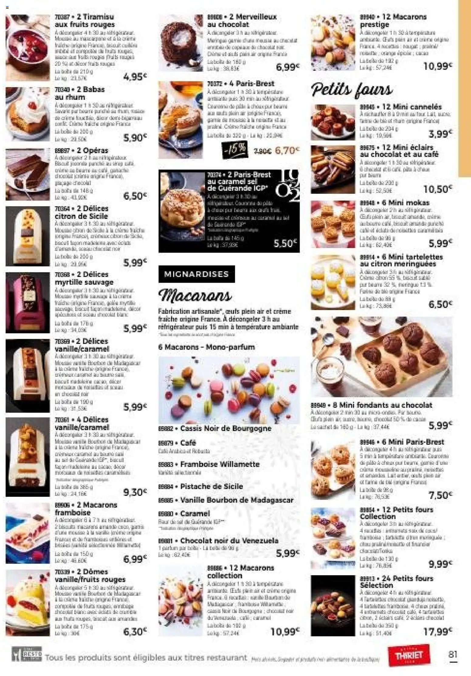 Thiriet Catalogue livraison à domicile