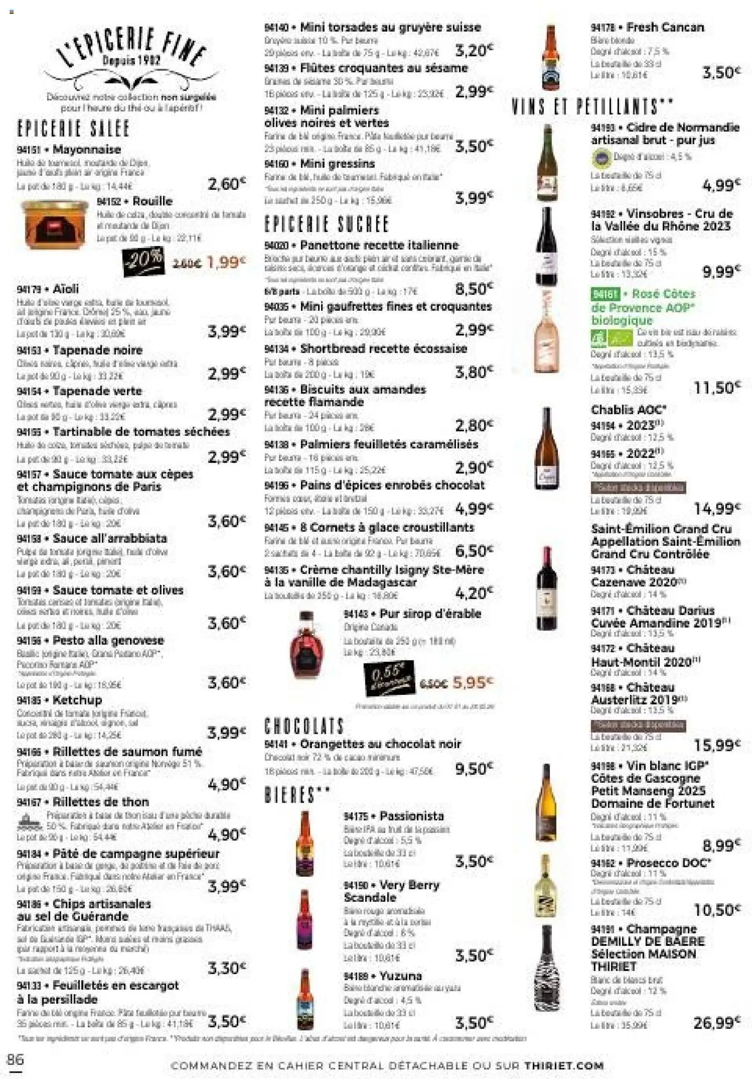 Thiriet Catalogue livraison à domicile