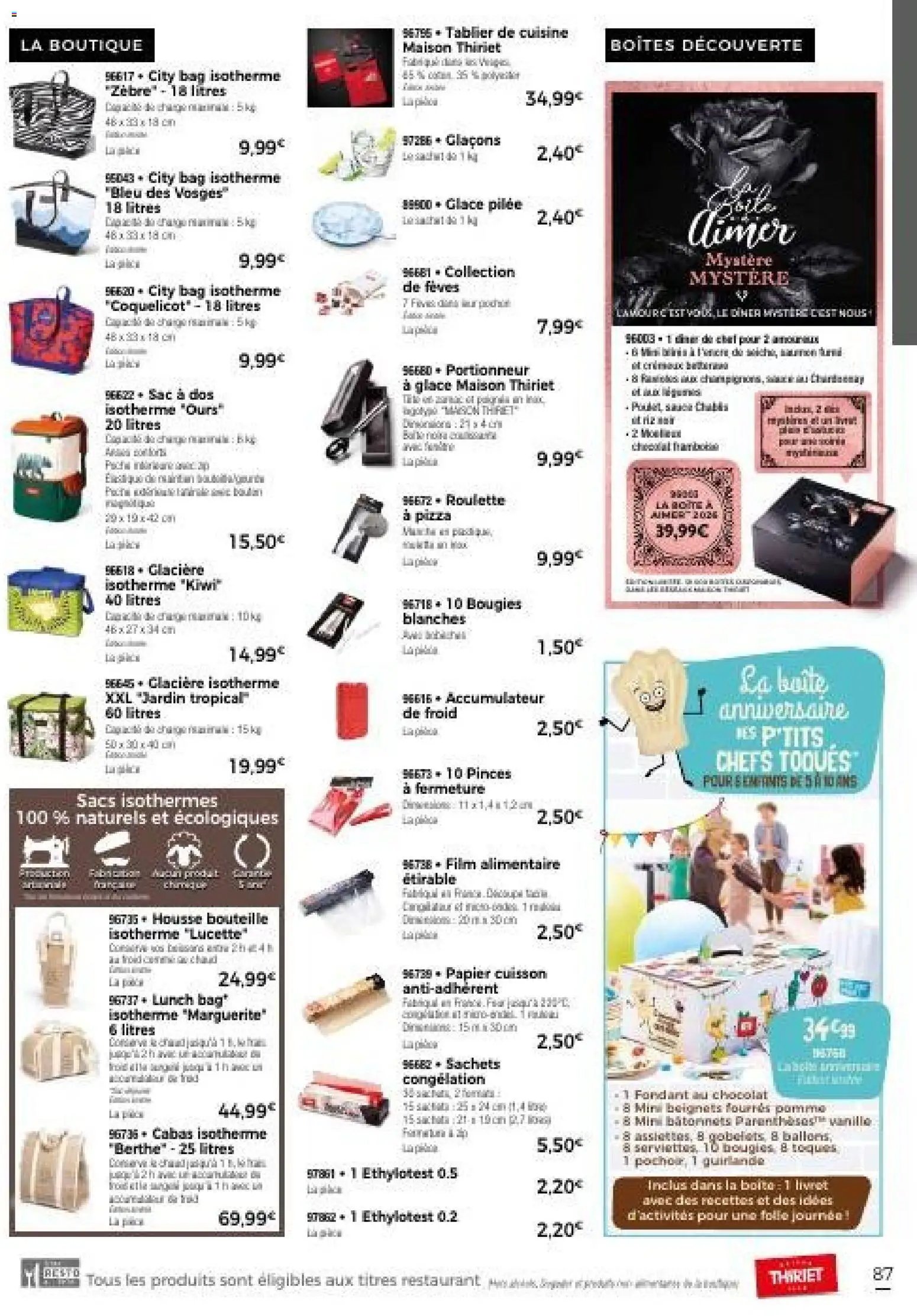 Thiriet Catalogue livraison à domicile