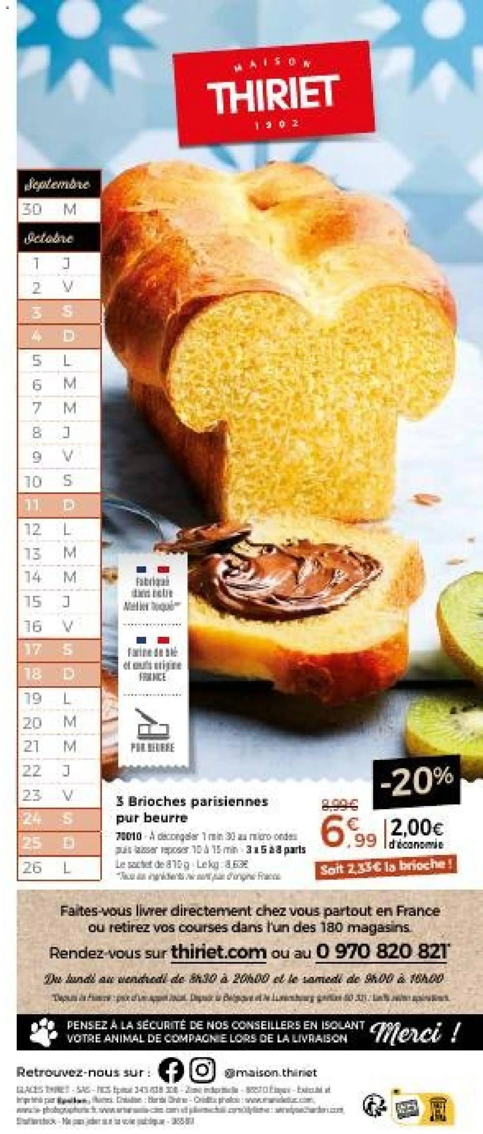 Thiriet Catalogue livraison à domicile