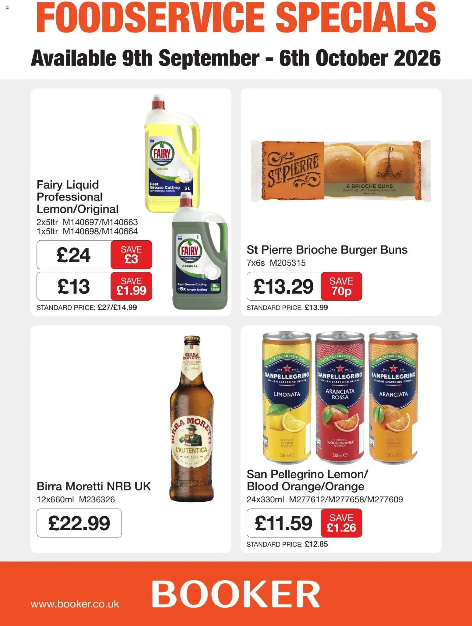 Booker Wholesale - NP8 Foodservice Specials