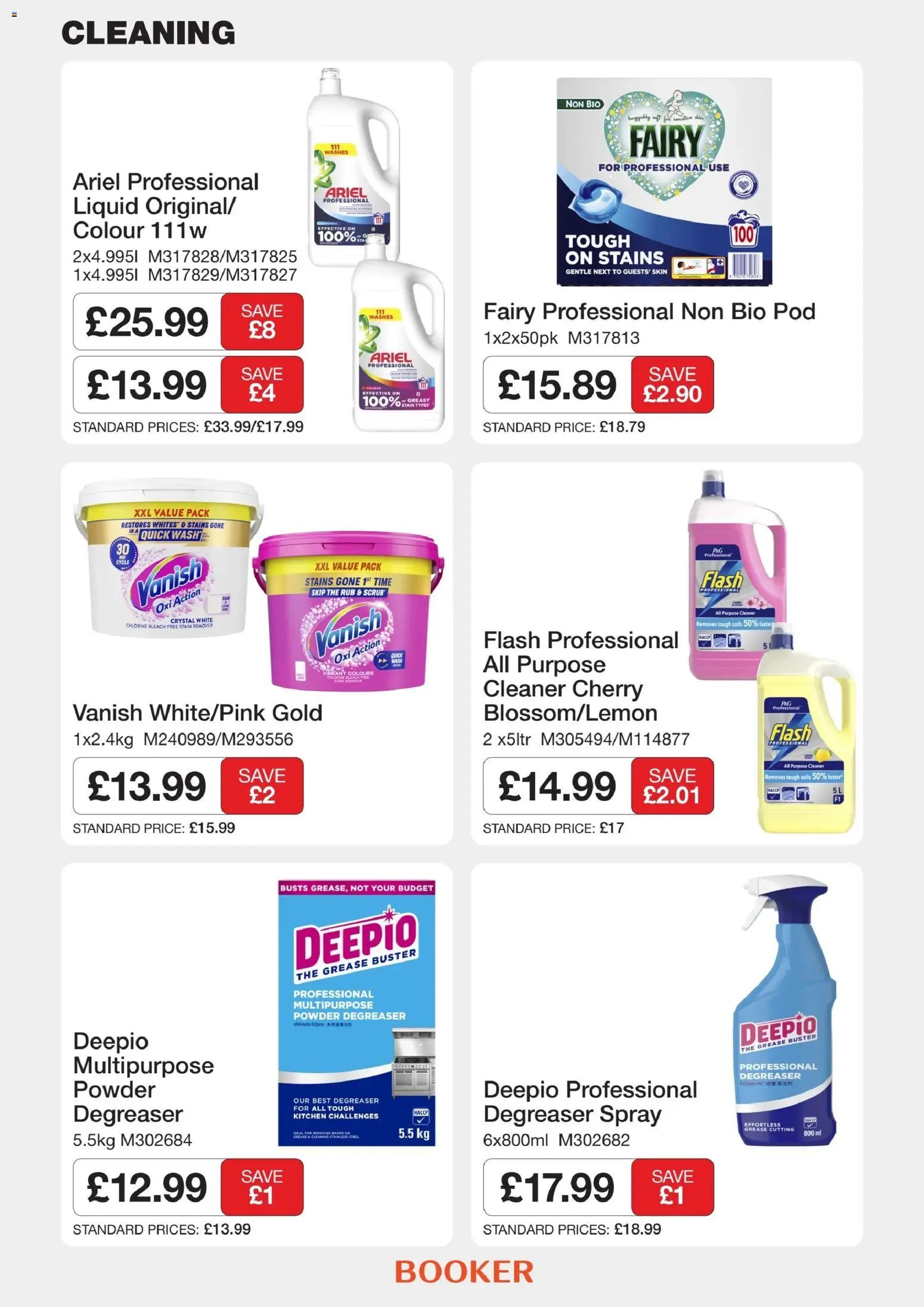 Booker Wholesale - NP8 Foodservice Specials