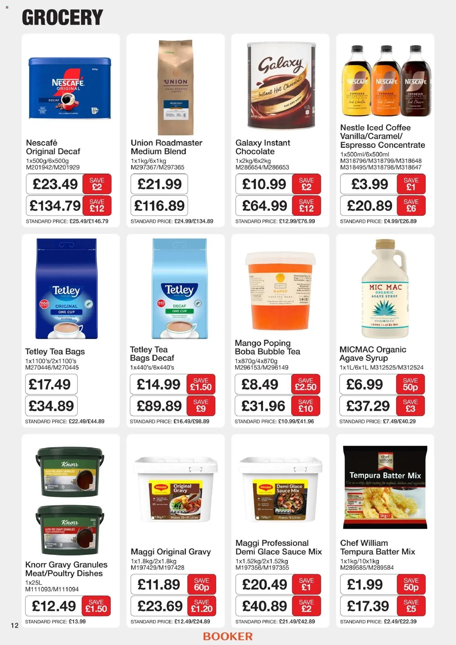 Booker Wholesale - Catering Specials