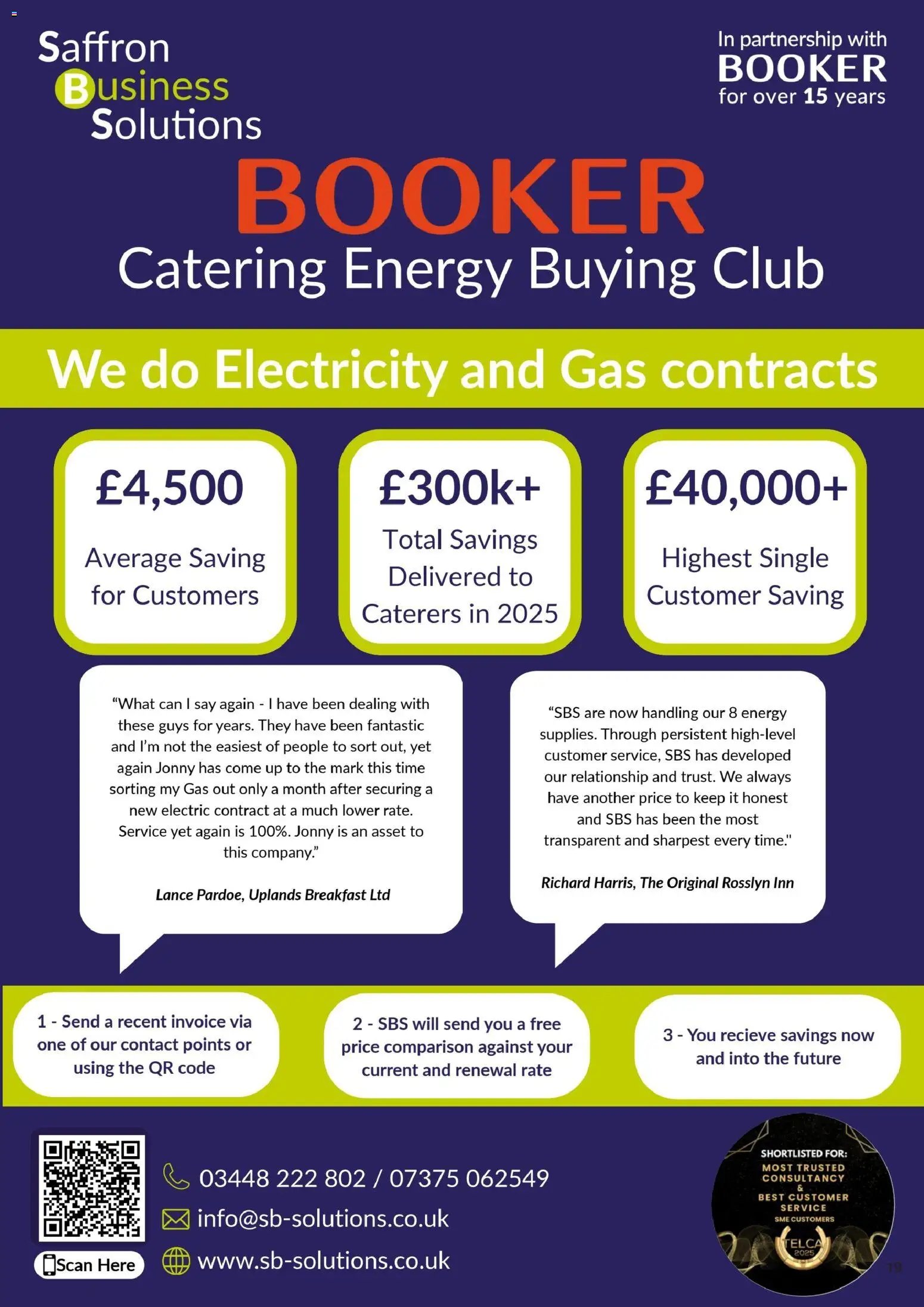 Booker Wholesale - Catering Specials