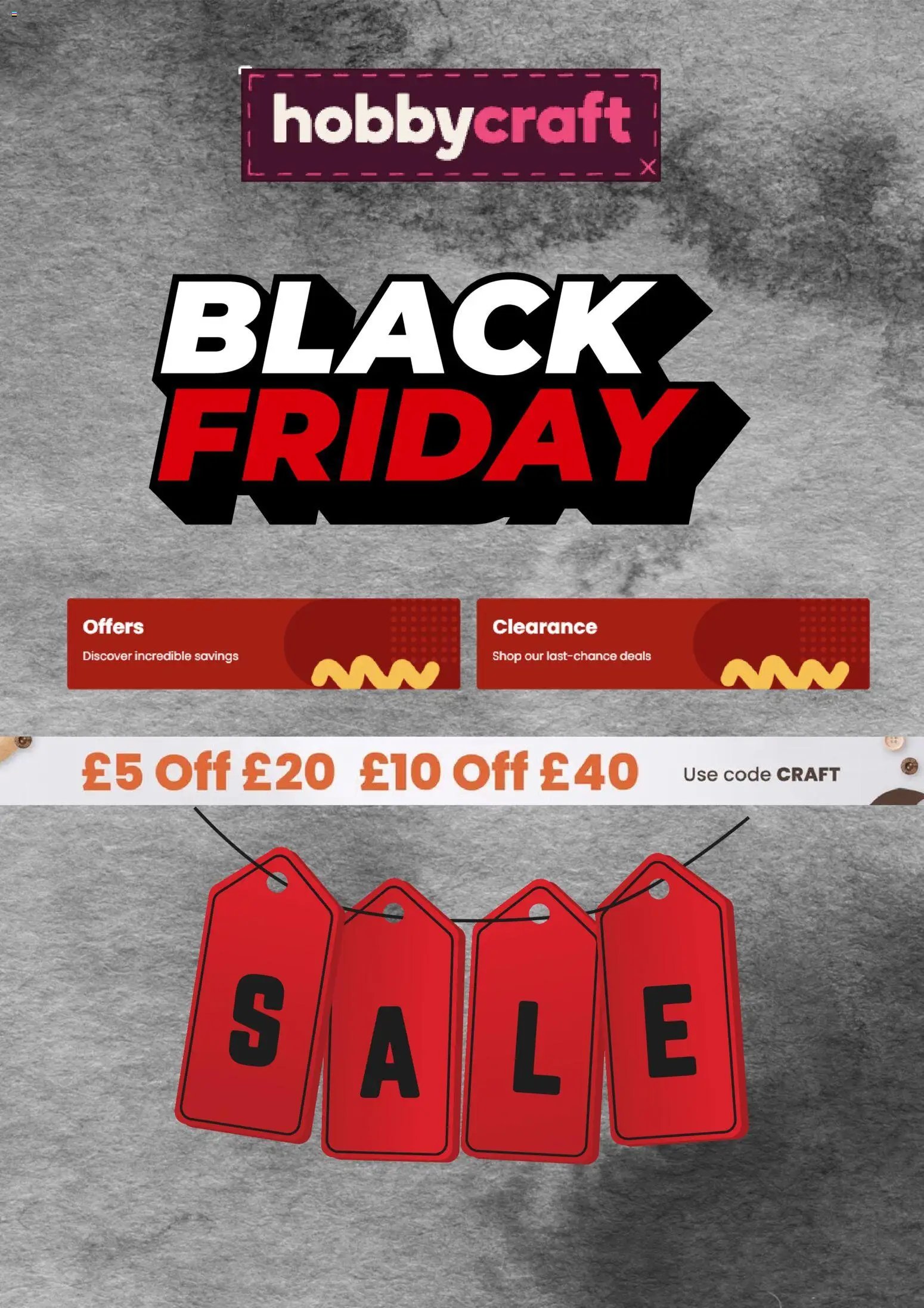Hobbycraft Black friday advice