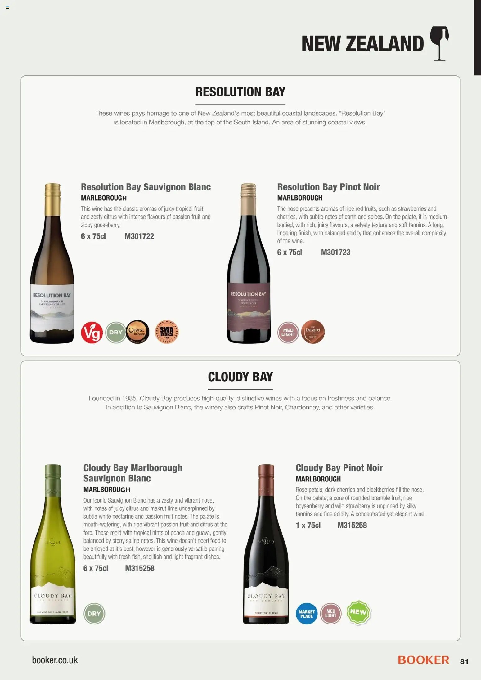 Booker Wholesale - 2026 On Trade Wine List
