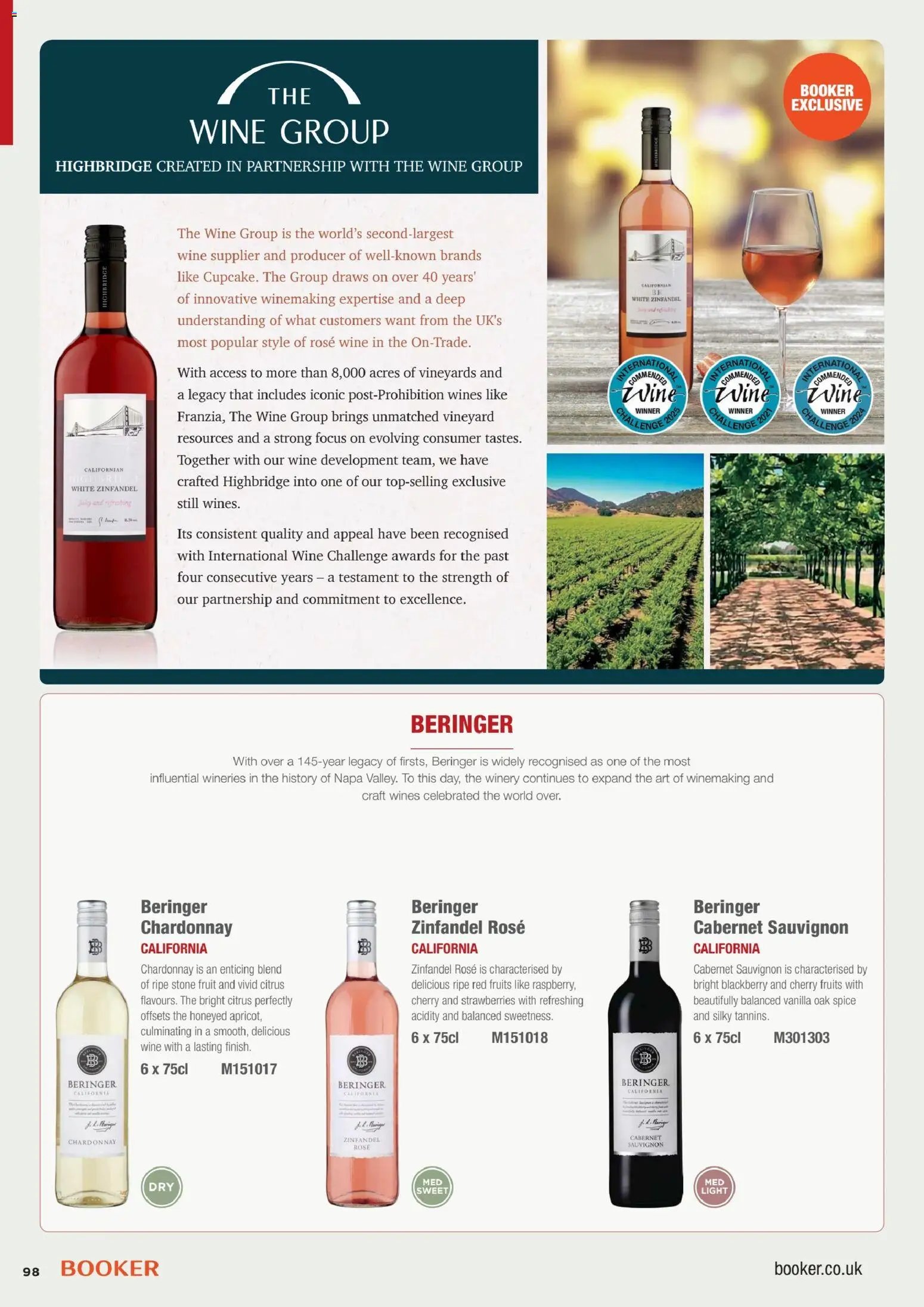 Booker Wholesale - 2026 On Trade Wine List