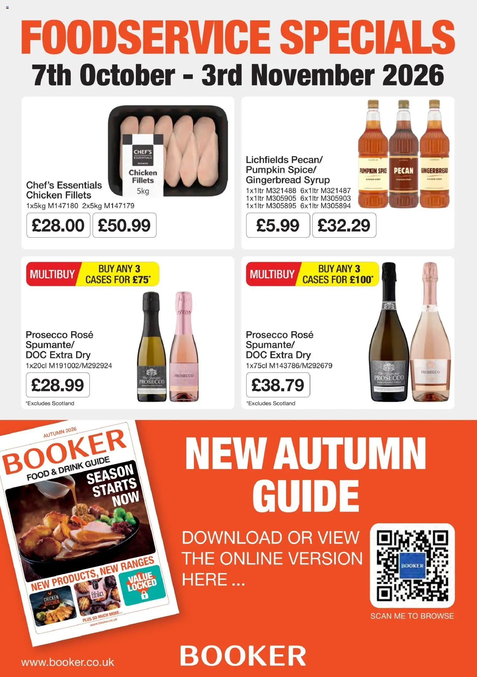 Booker Wholesale - NP9 Foodservice Specials