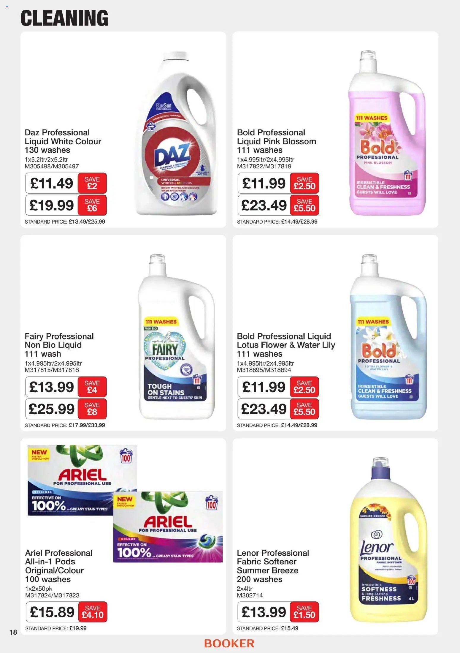 Booker Wholesale - NP9 Foodservice Specials