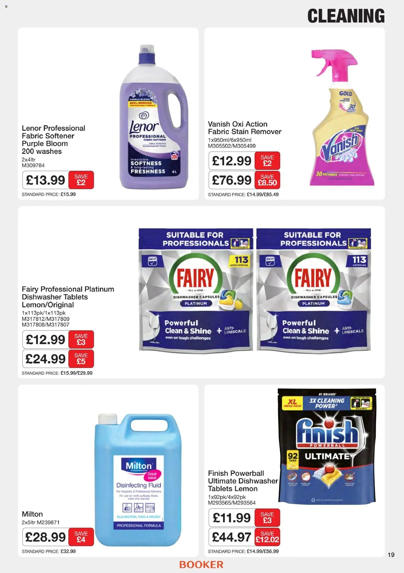 Booker Wholesale - NP9 Foodservice Specials