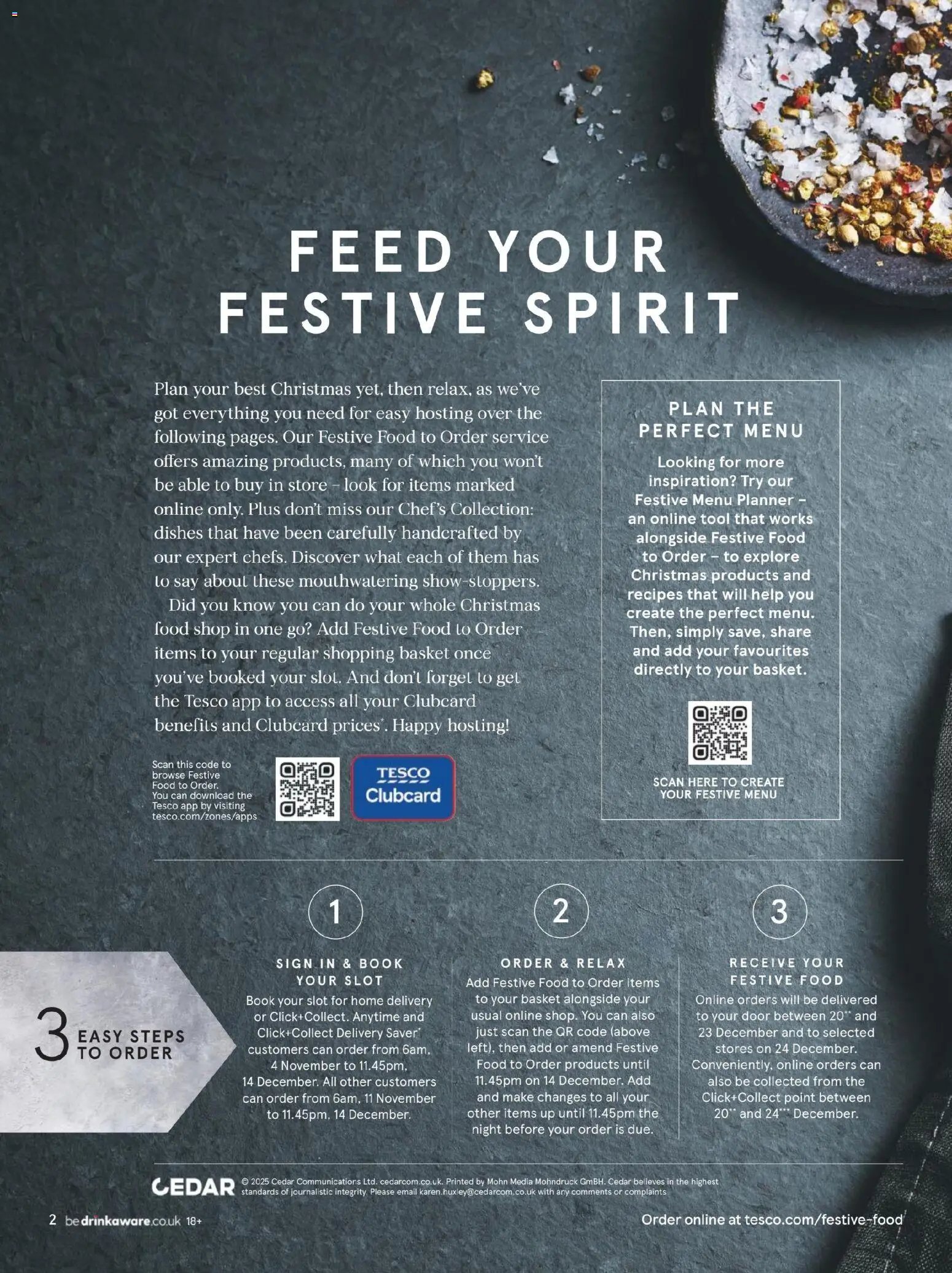 Tesco - Festive Food to Order