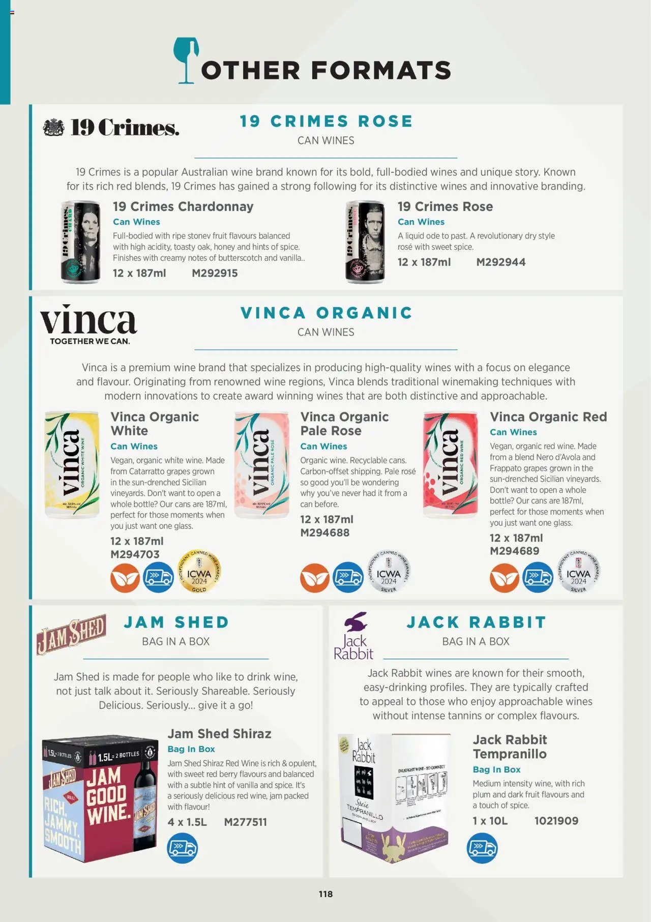 Booker Wholesale - Wine List 25/26