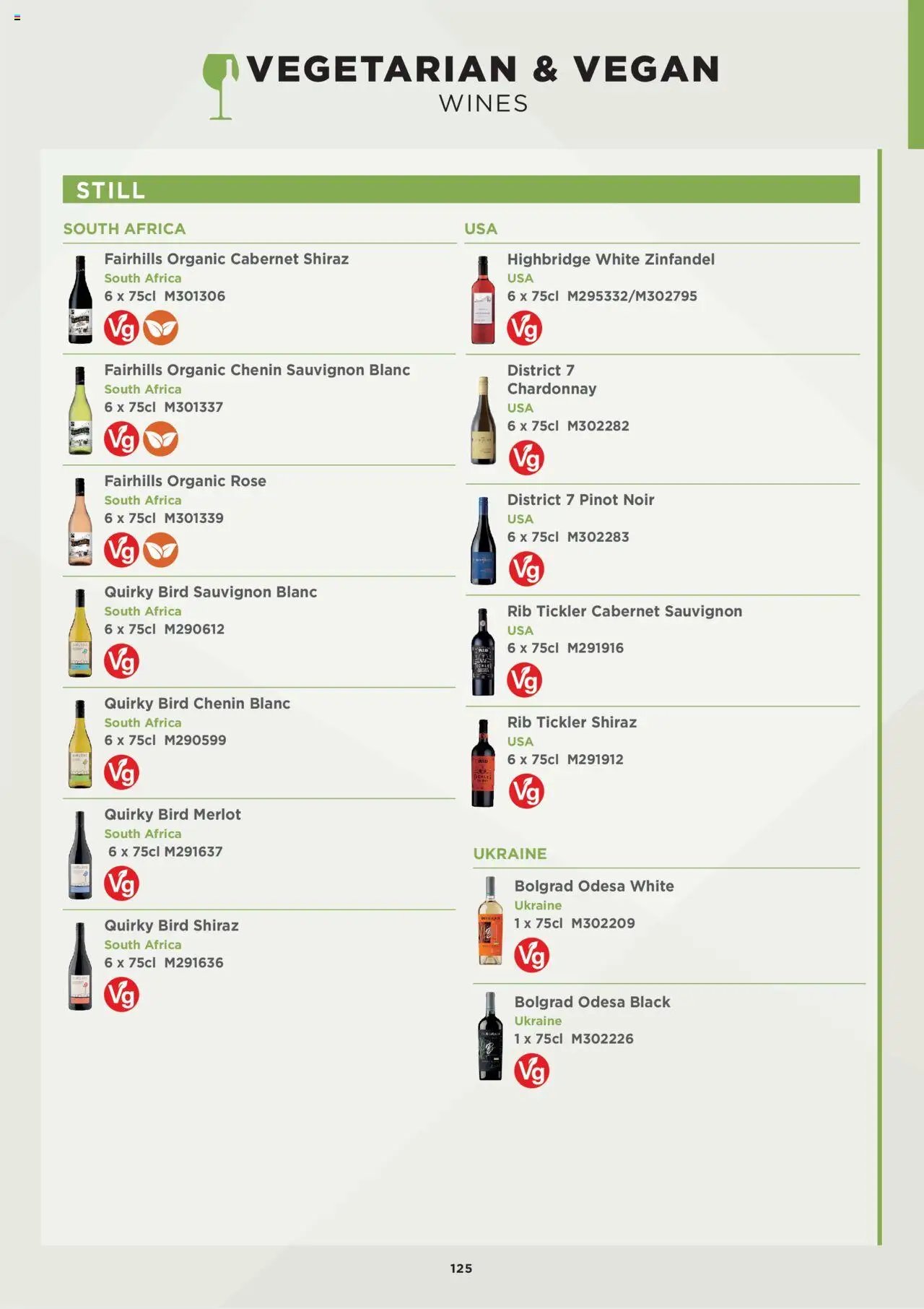 Booker Wholesale - Wine List 25/26