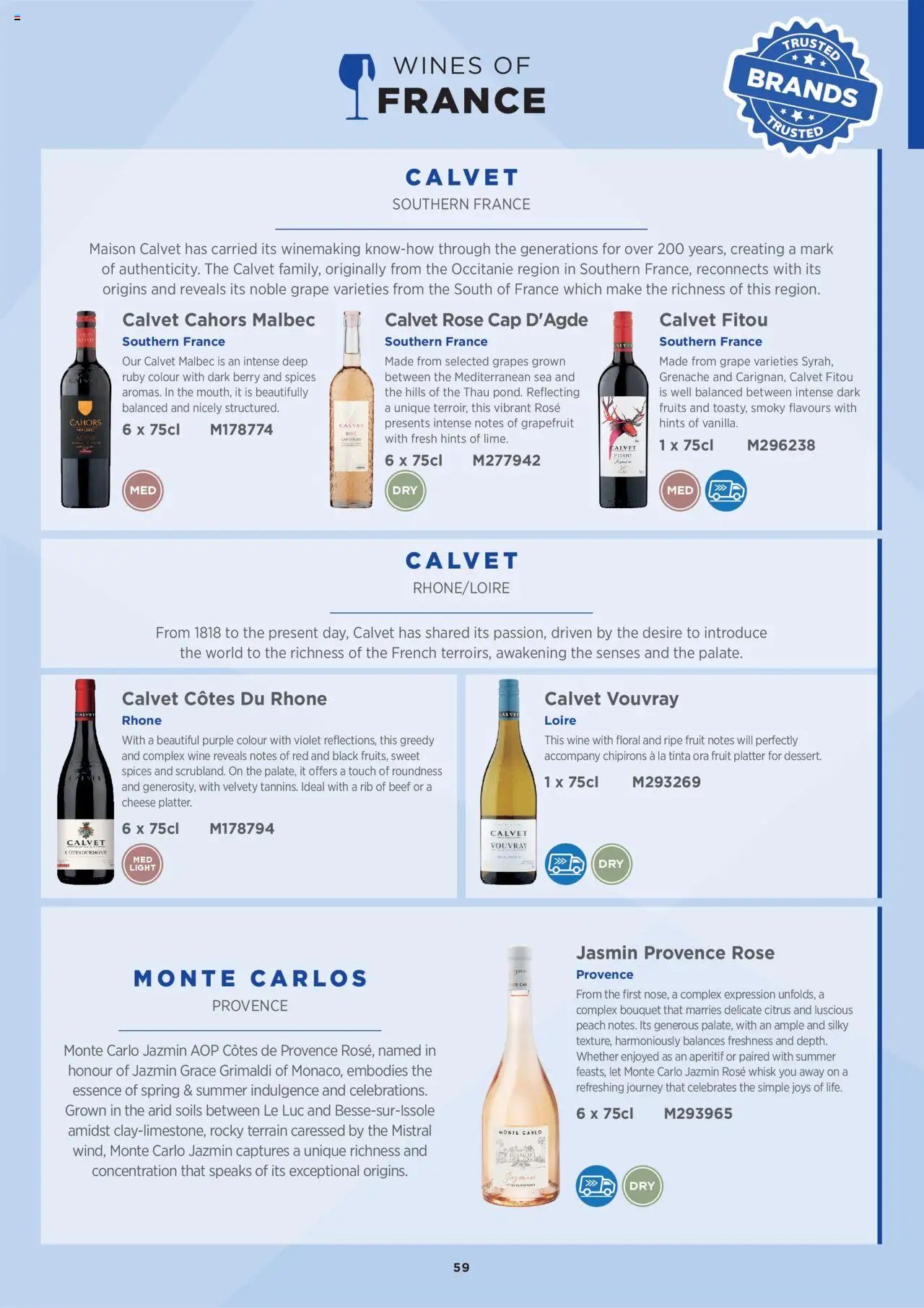 Booker Wholesale - Wine List 25/26