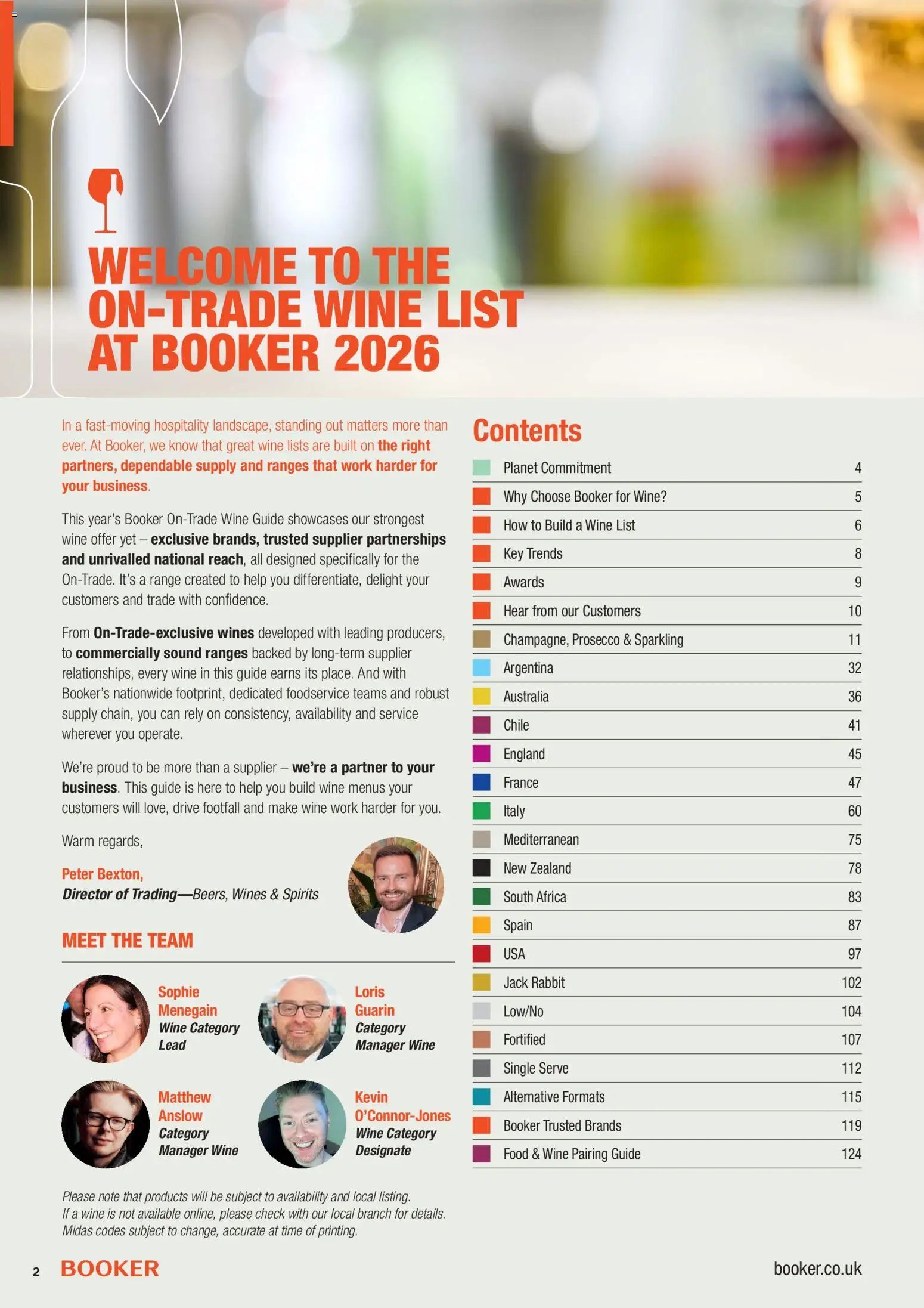 Booker Wholesale - Wine Guide