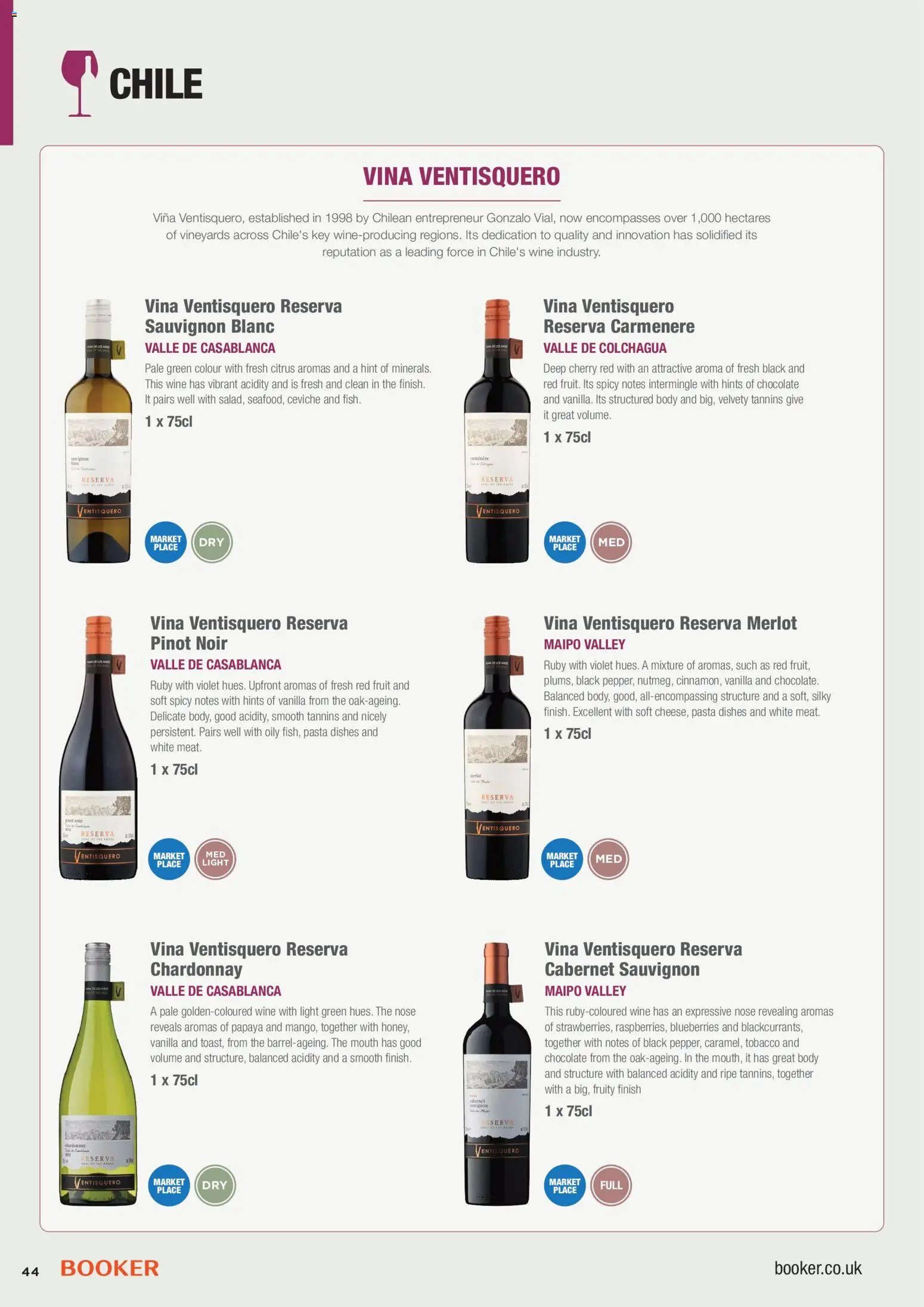 Booker Wholesale - Wine Guide