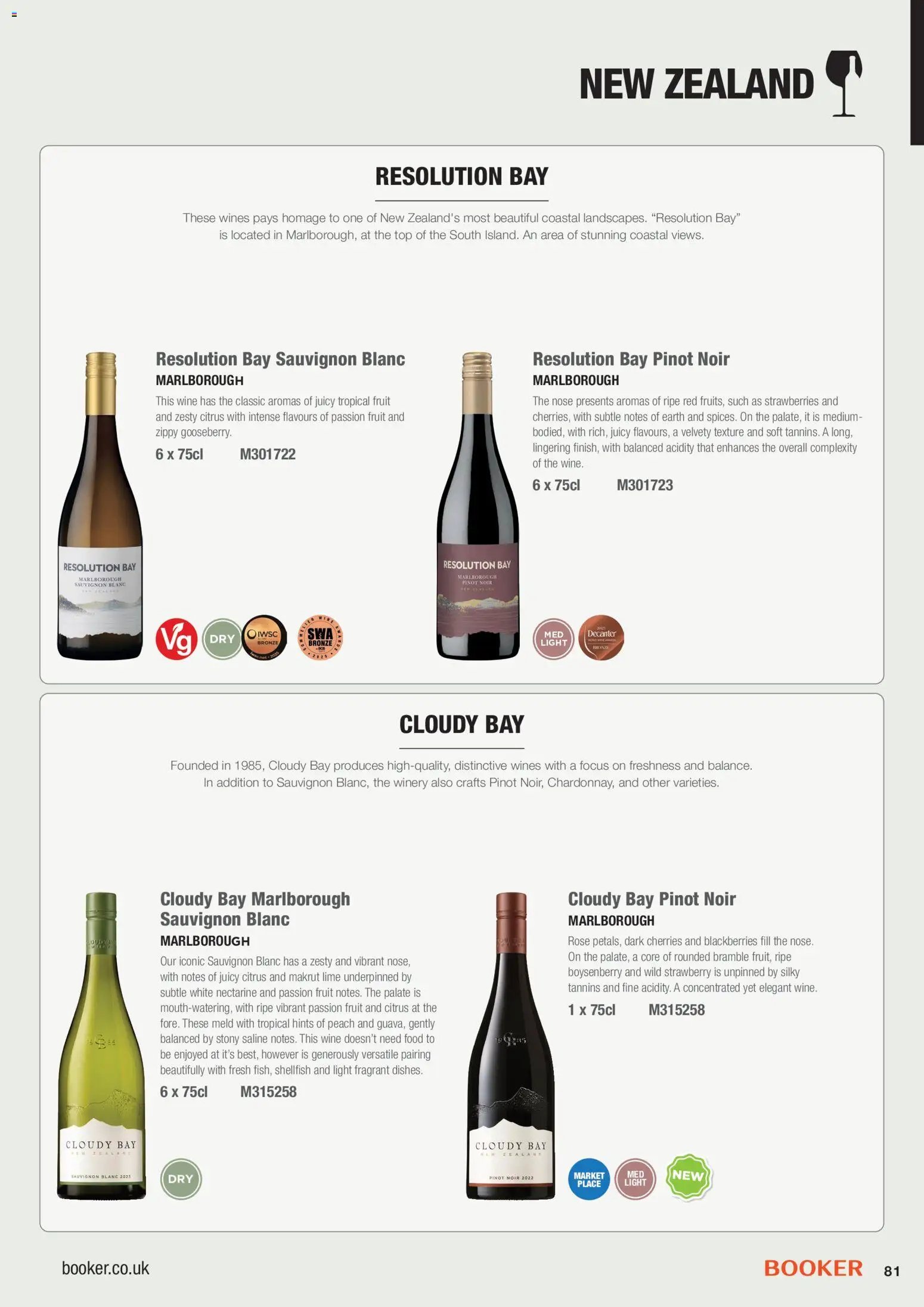 Booker Wholesale - Wine Guide