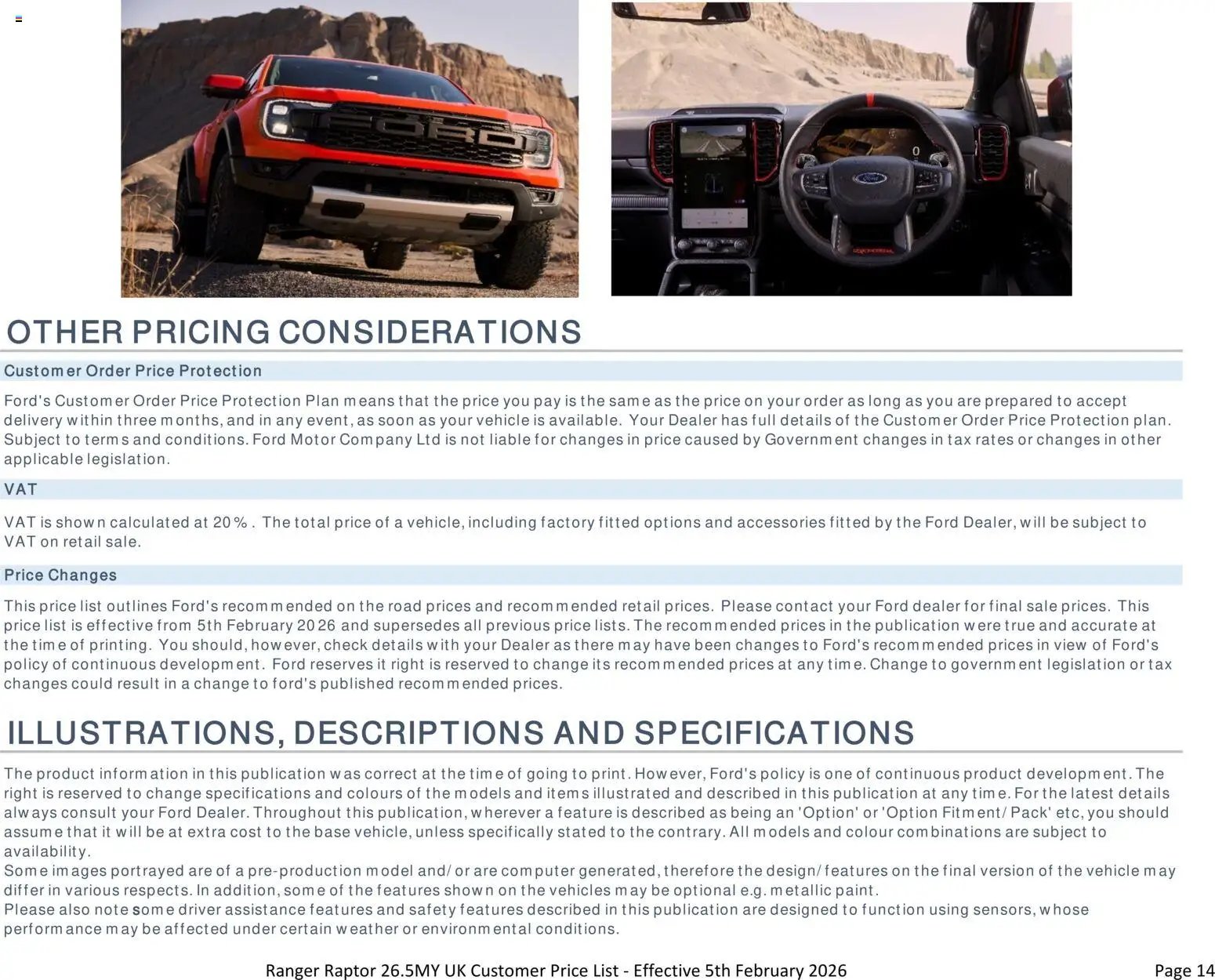 Ford - Ranger Raptor (2026-02-05 - 2026-12-31) | 14