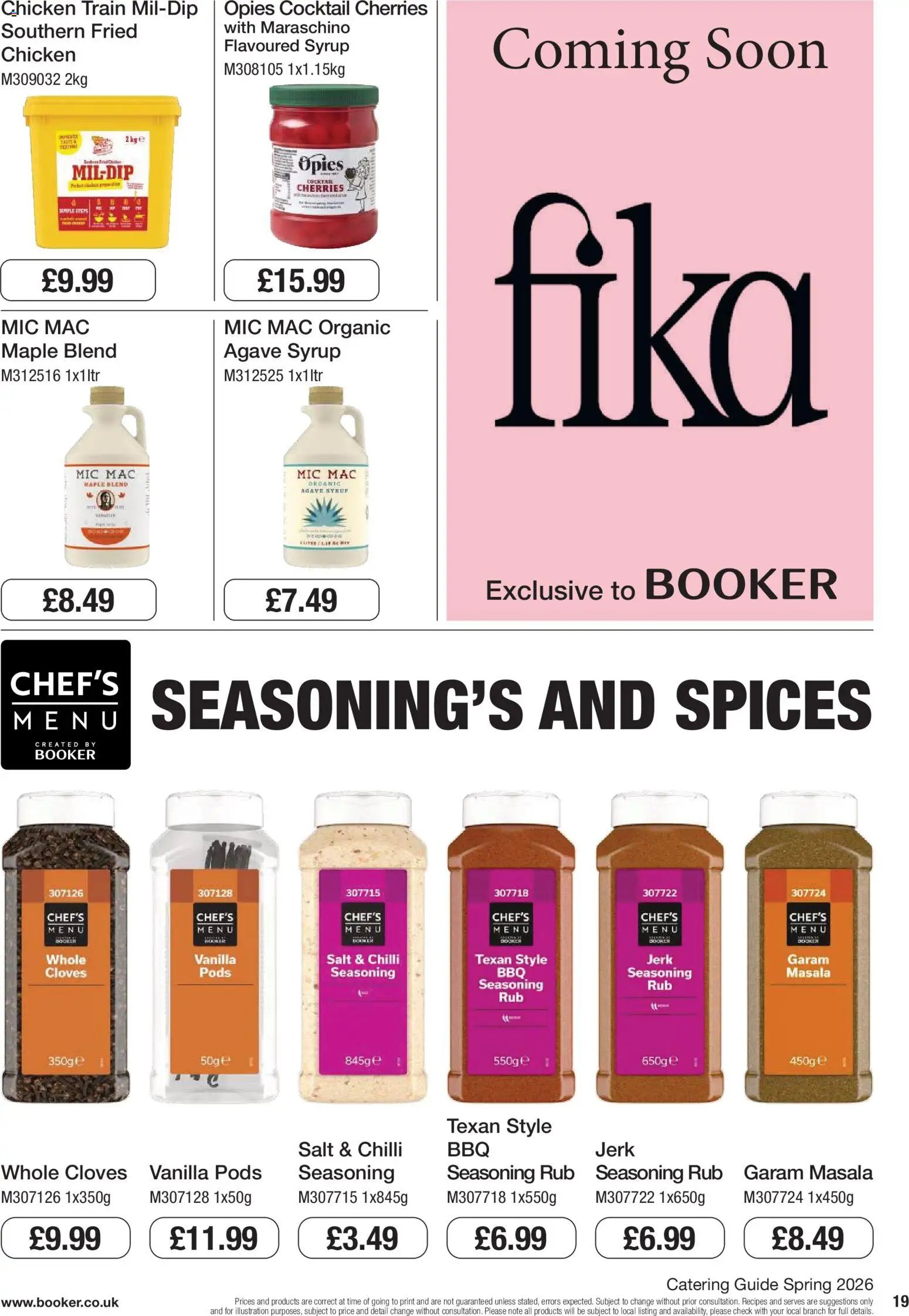Booker Wholesale - spring catering news 2026