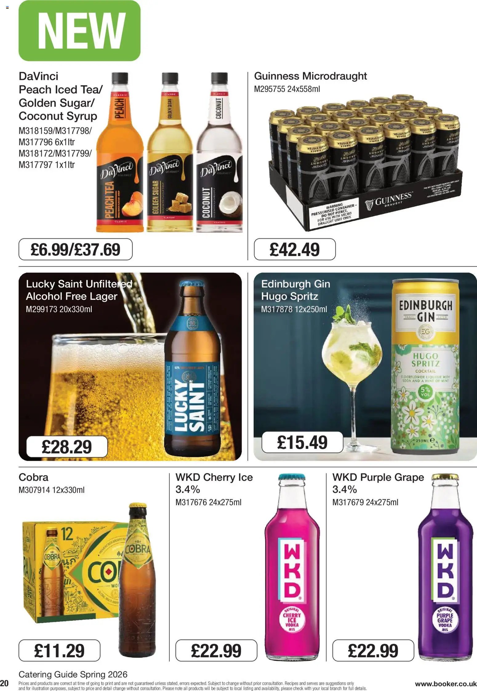Booker Wholesale - spring catering news 2026