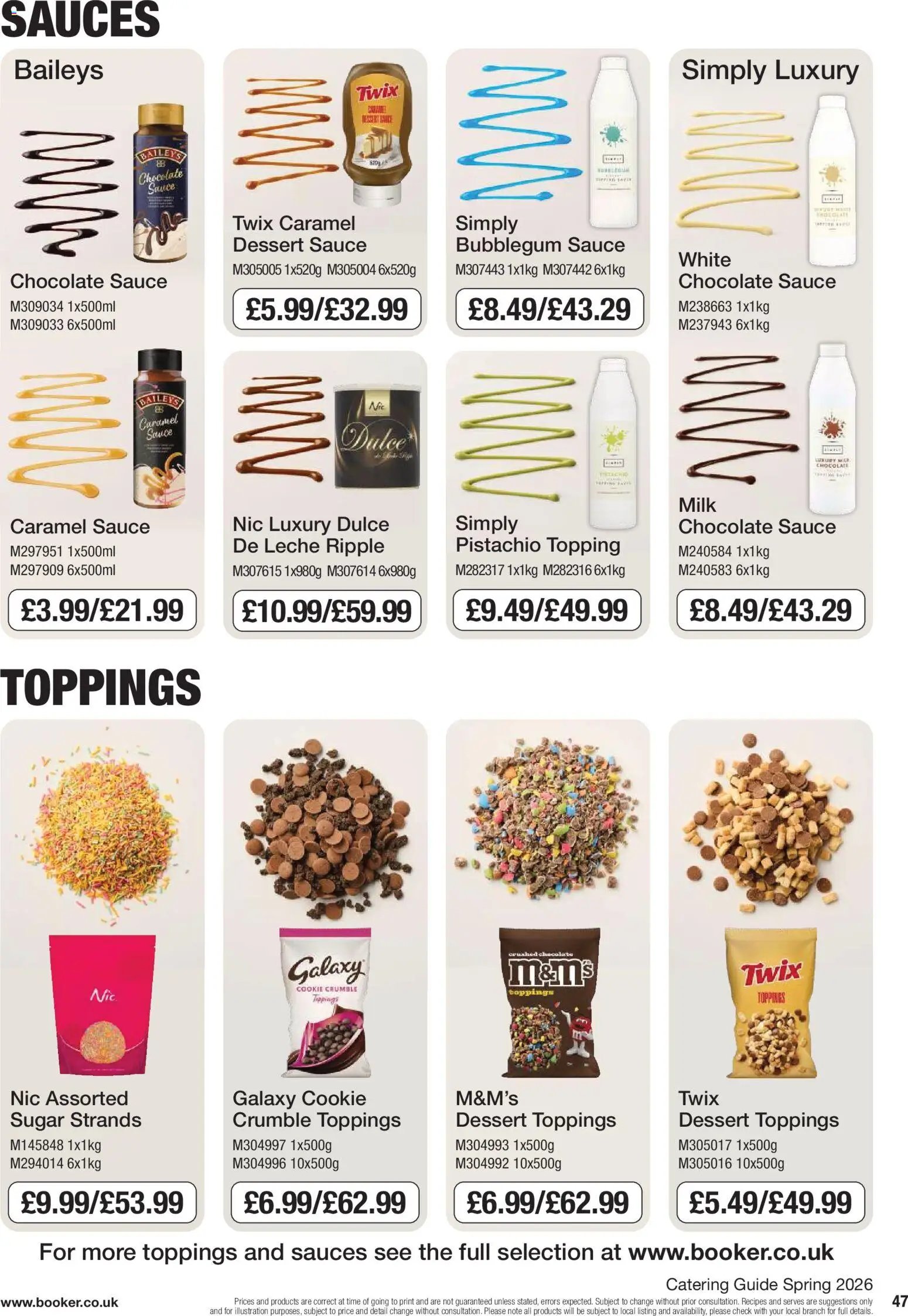 Booker Wholesale - spring catering news 2026