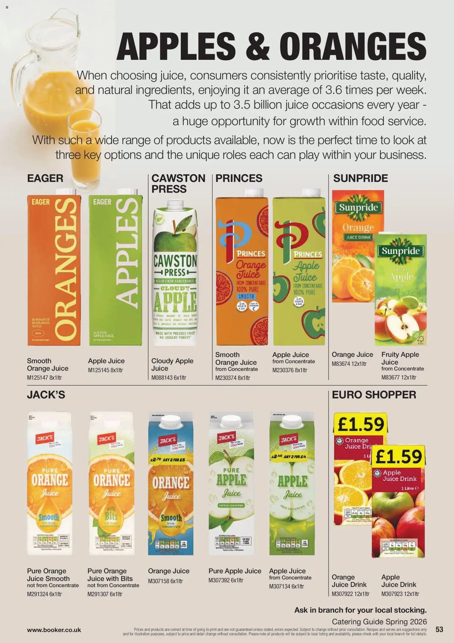 Booker Wholesale - spring catering news 2026