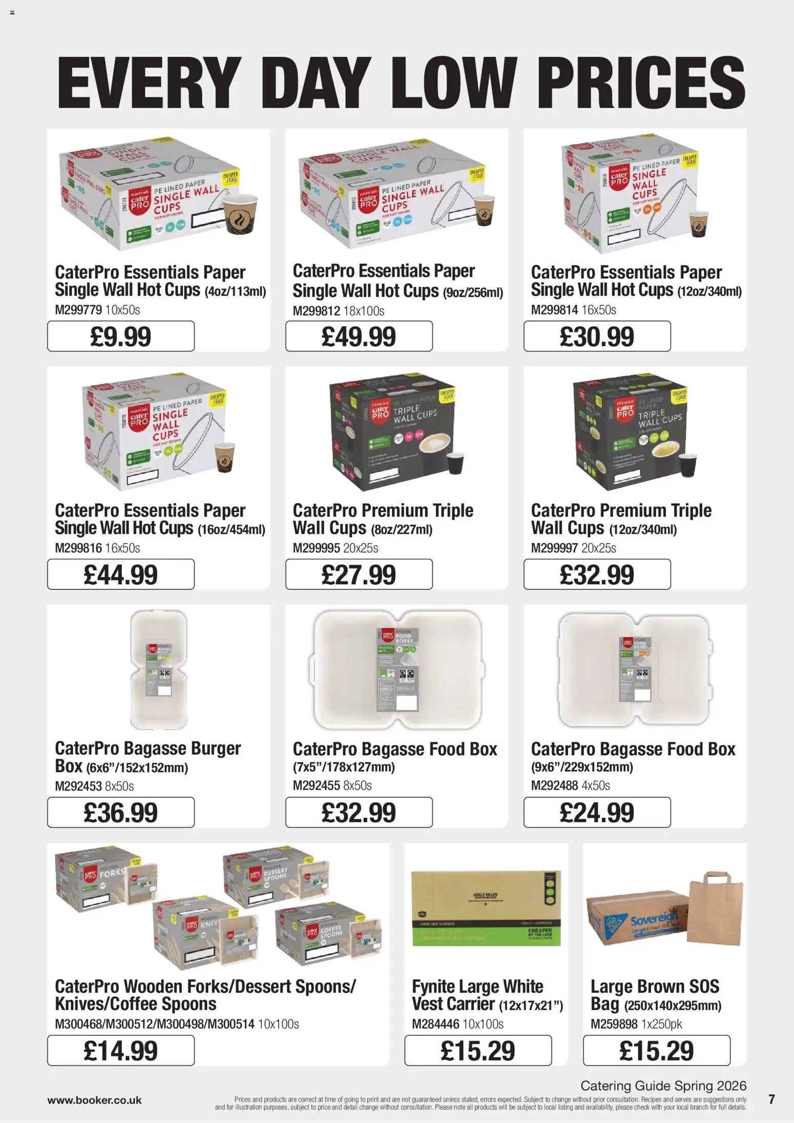 Booker Wholesale - spring catering news 2026