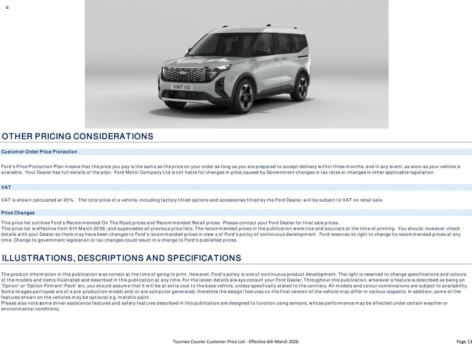 Ford - Tourneo Courier (2026-03-06 - 2026-12-31) | 13