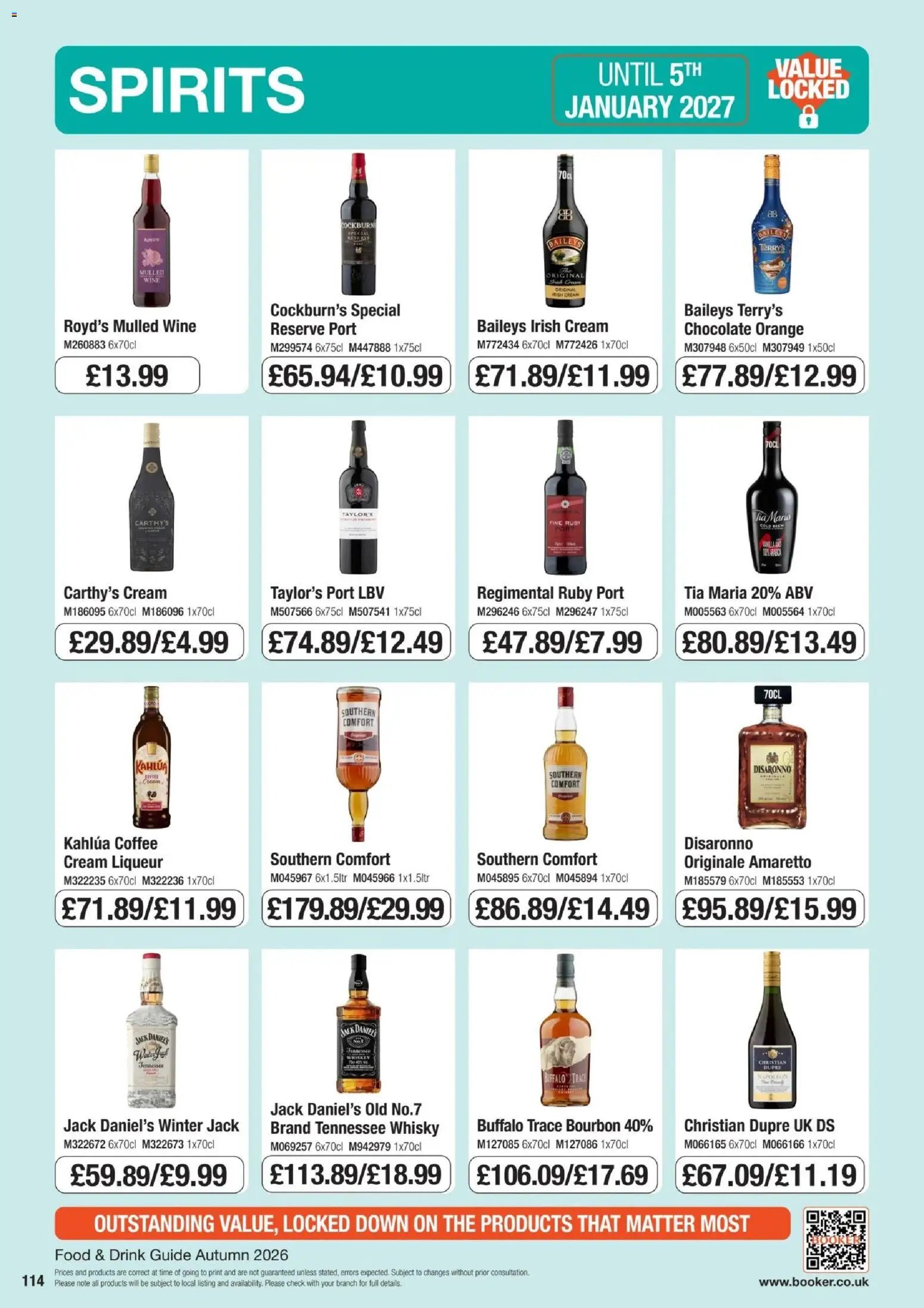 Booker Wholesale - Autumn 2026