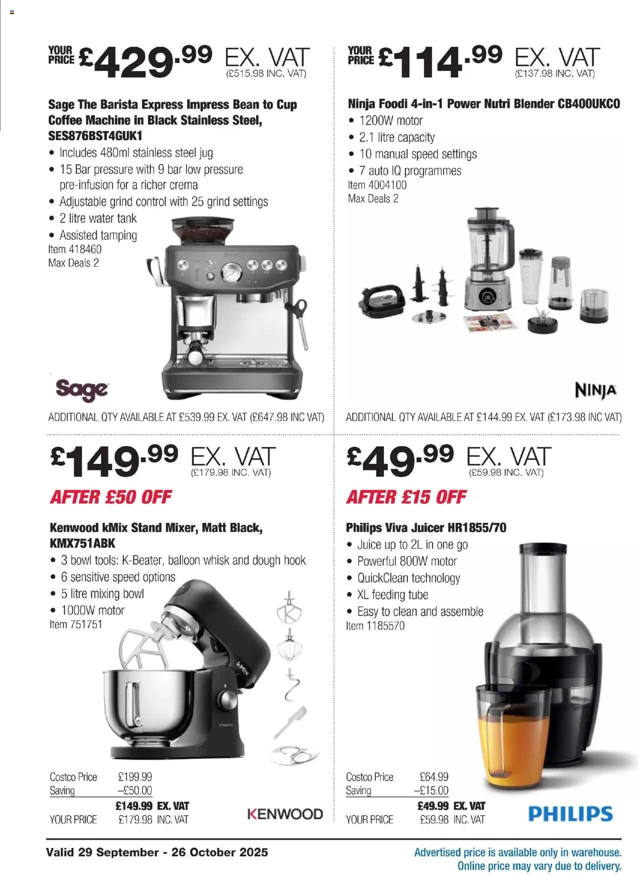 Costco - ENGLAND ONLY (2025-09-29 - 2025-10-26) | 2