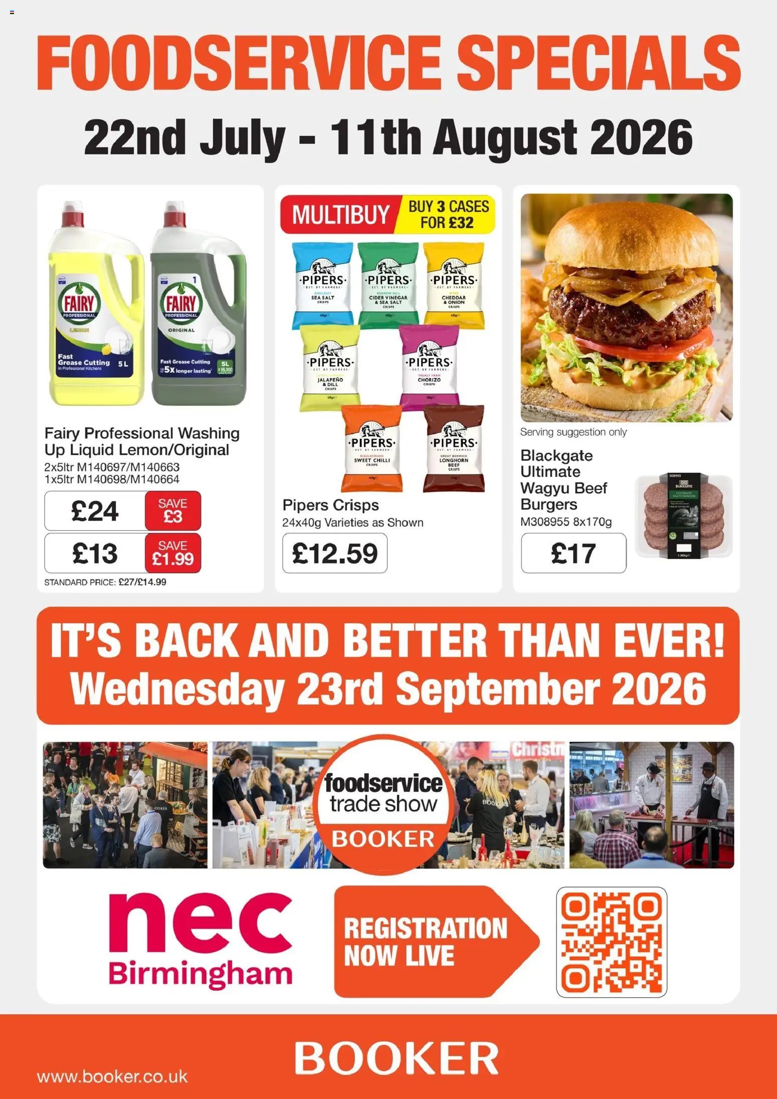 Booker Wholesale - NP6 Foodservice Specials