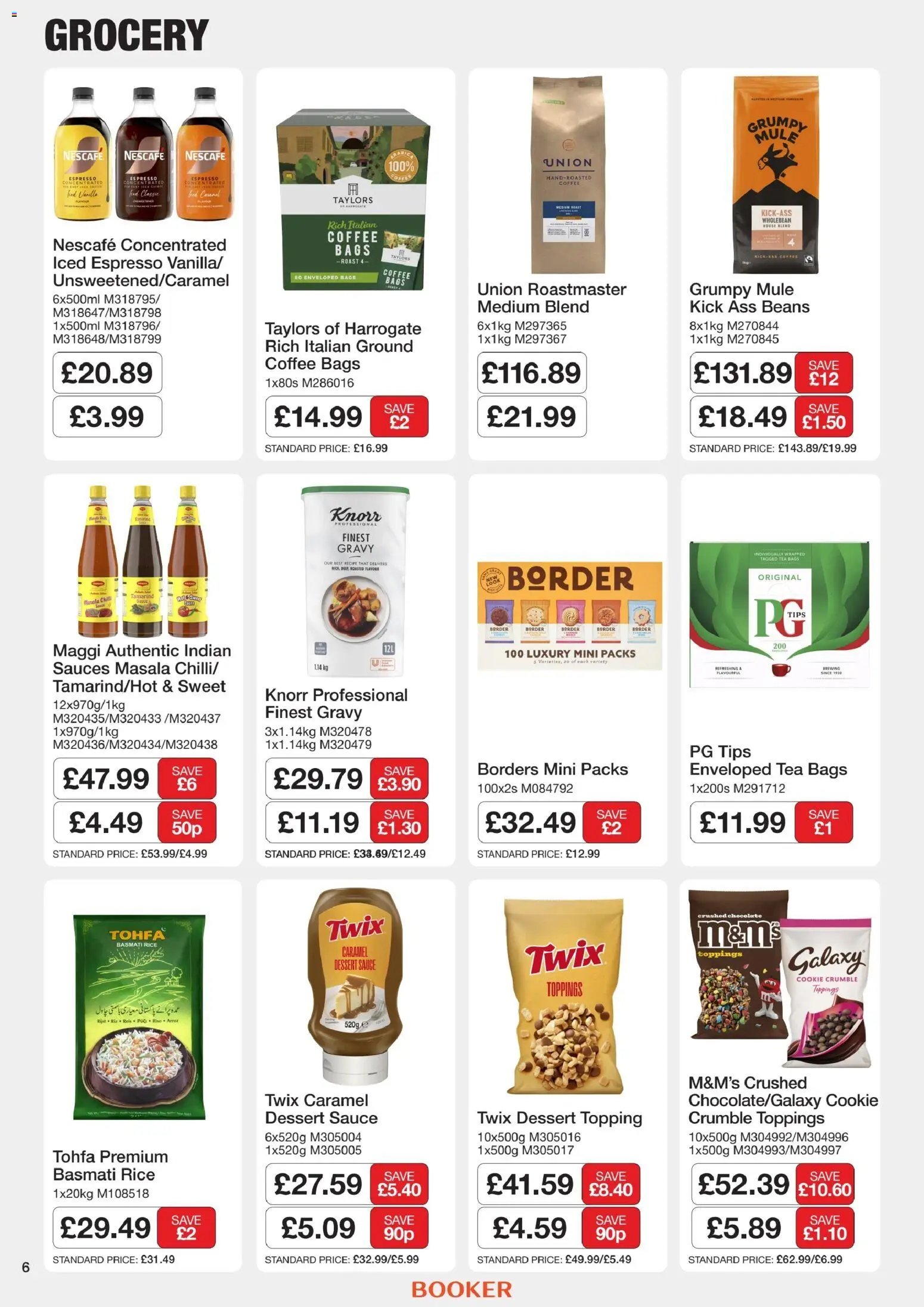 Booker Wholesale - NP6 Foodservice Specials