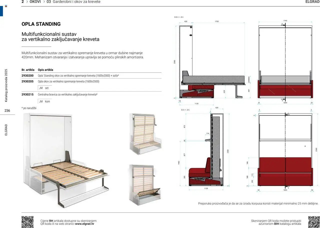 Elgrad - Garderobni i okov za krevete