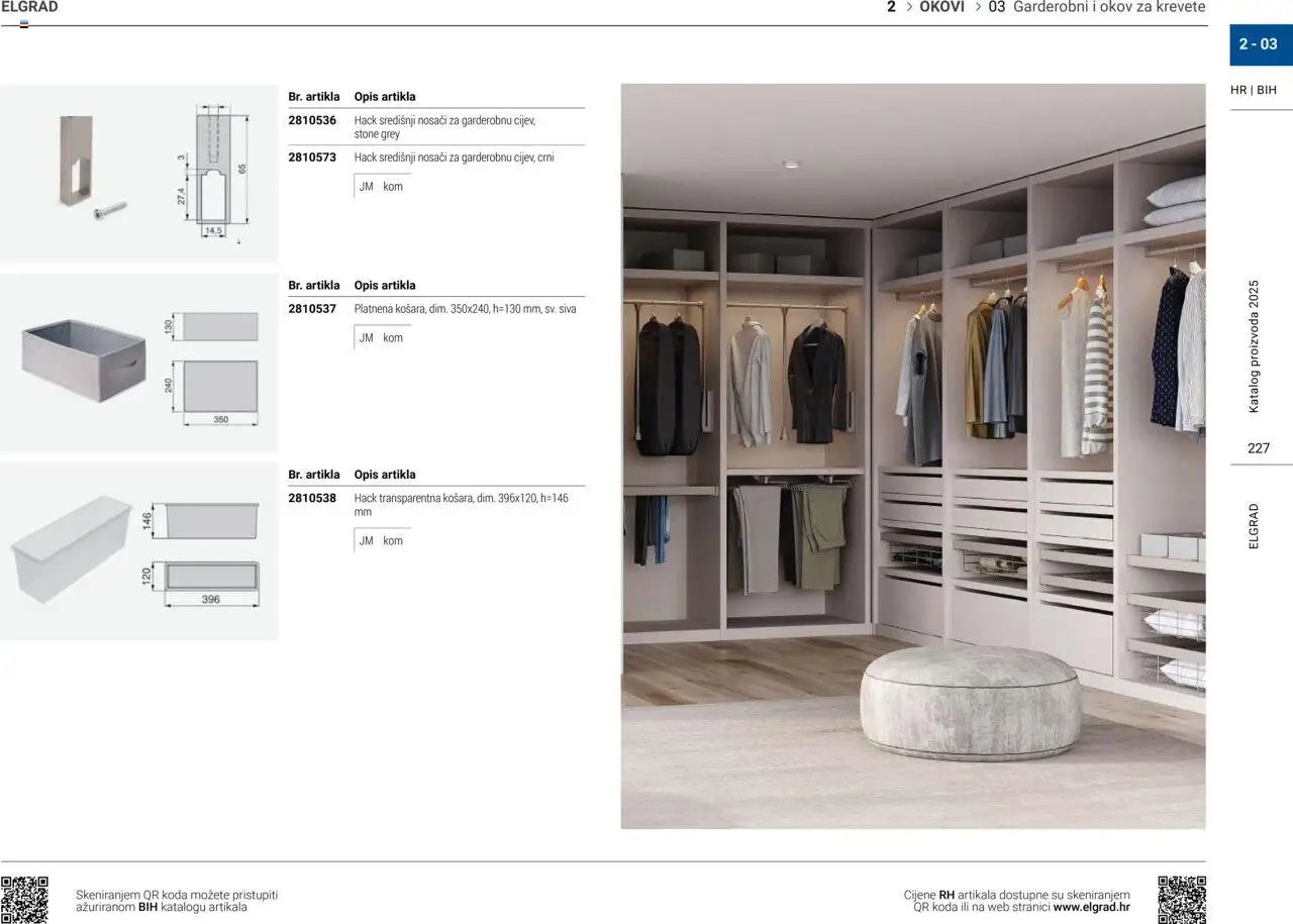 Elgrad - Garderobni i okov za krevete