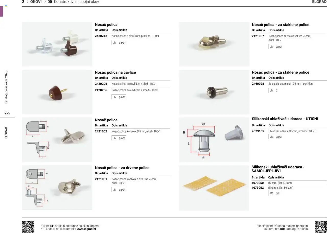 Elgrad - Konstruktivni i spojni okov