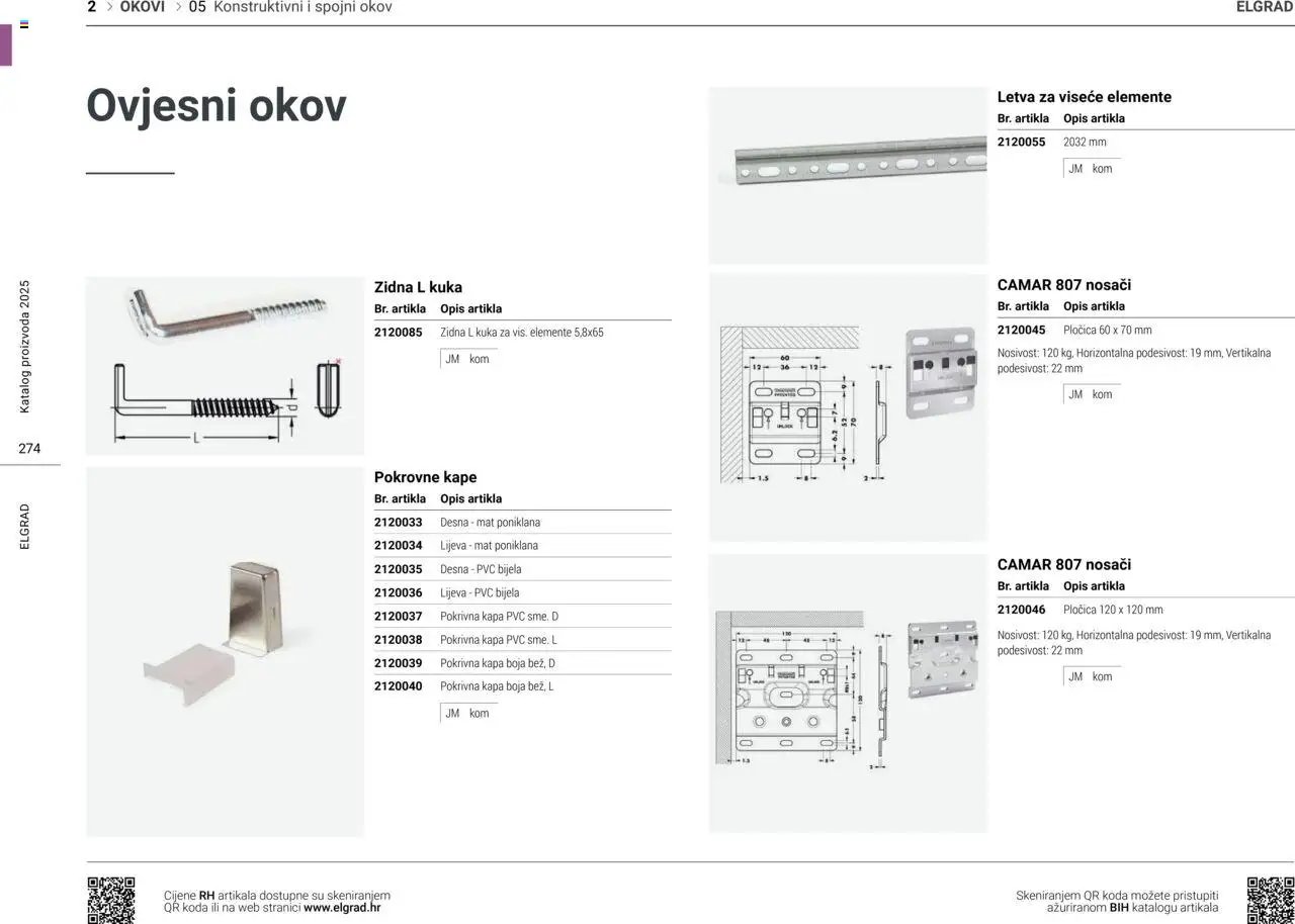 Elgrad - Konstruktivni i spojni okov