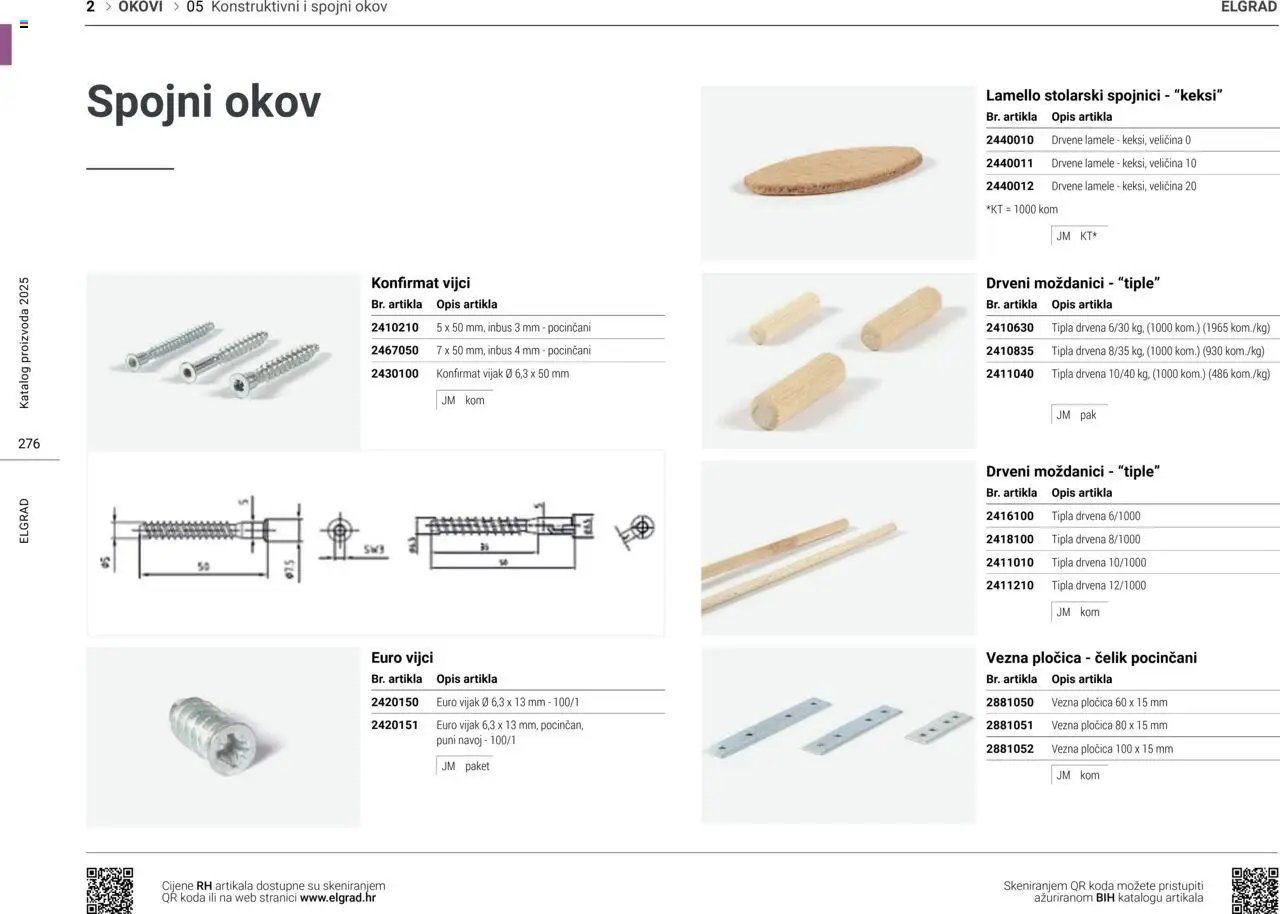 Elgrad - Konstruktivni i spojni okov