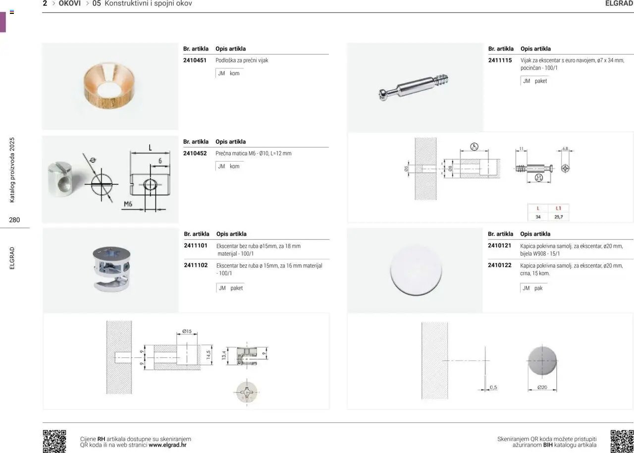 Elgrad - Konstruktivni i spojni okov