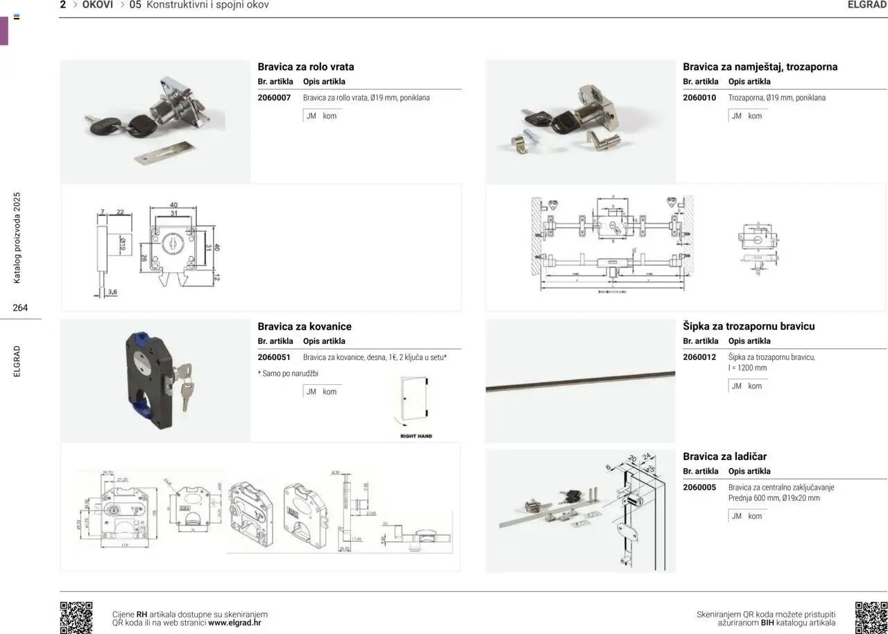 Elgrad - Konstruktivni i spojni okov