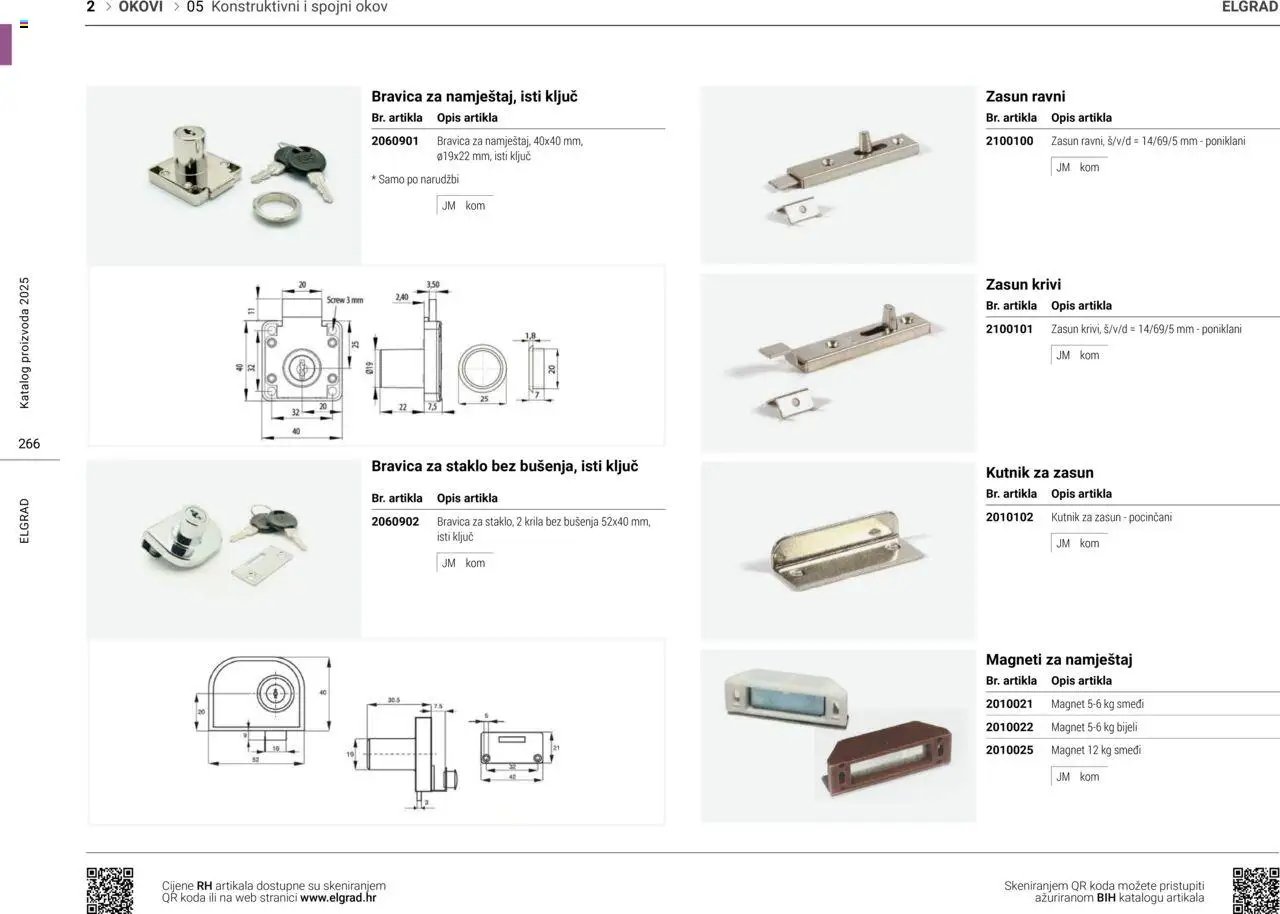 Elgrad - Konstruktivni i spojni okov