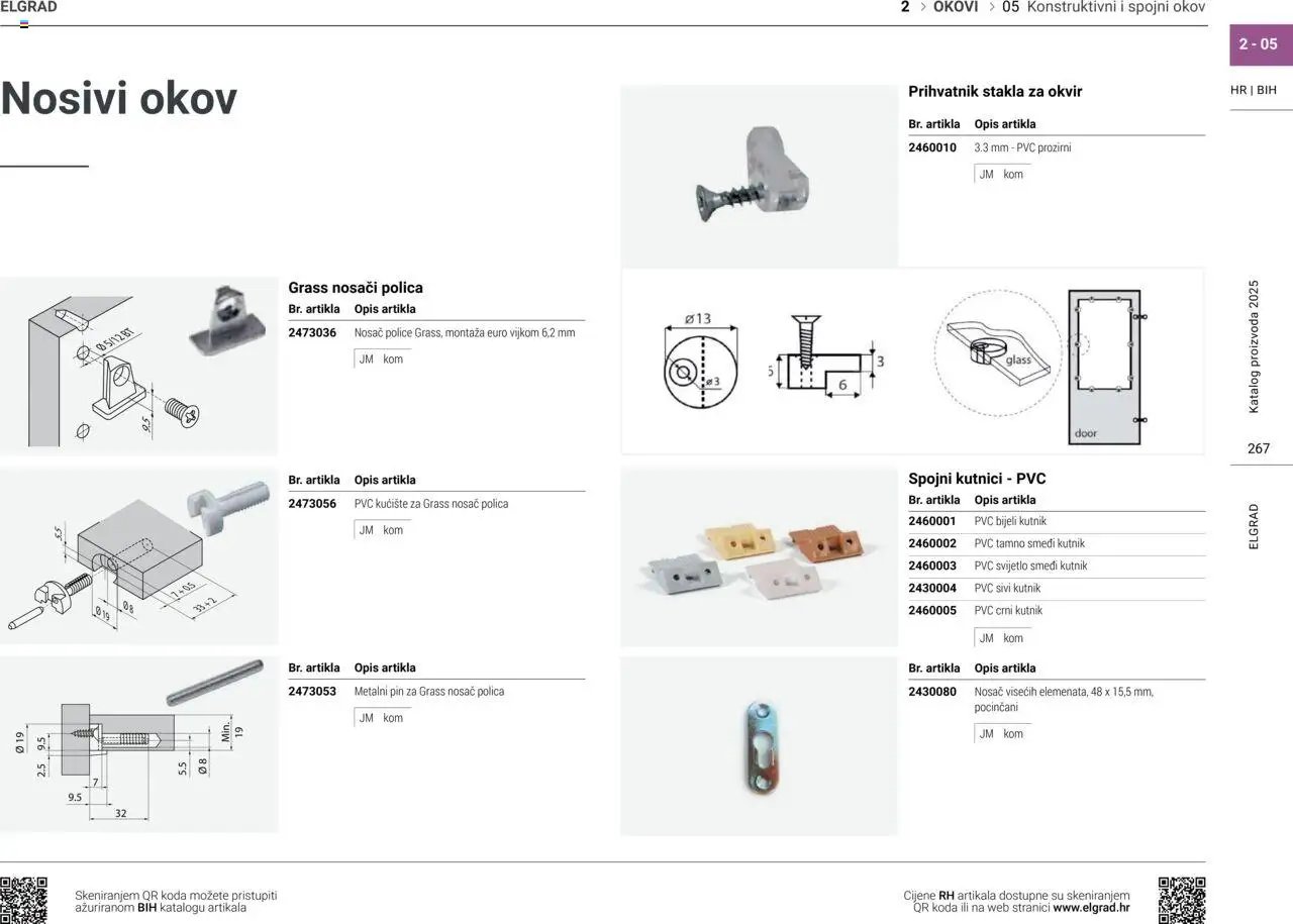 Elgrad - Konstruktivni i spojni okov