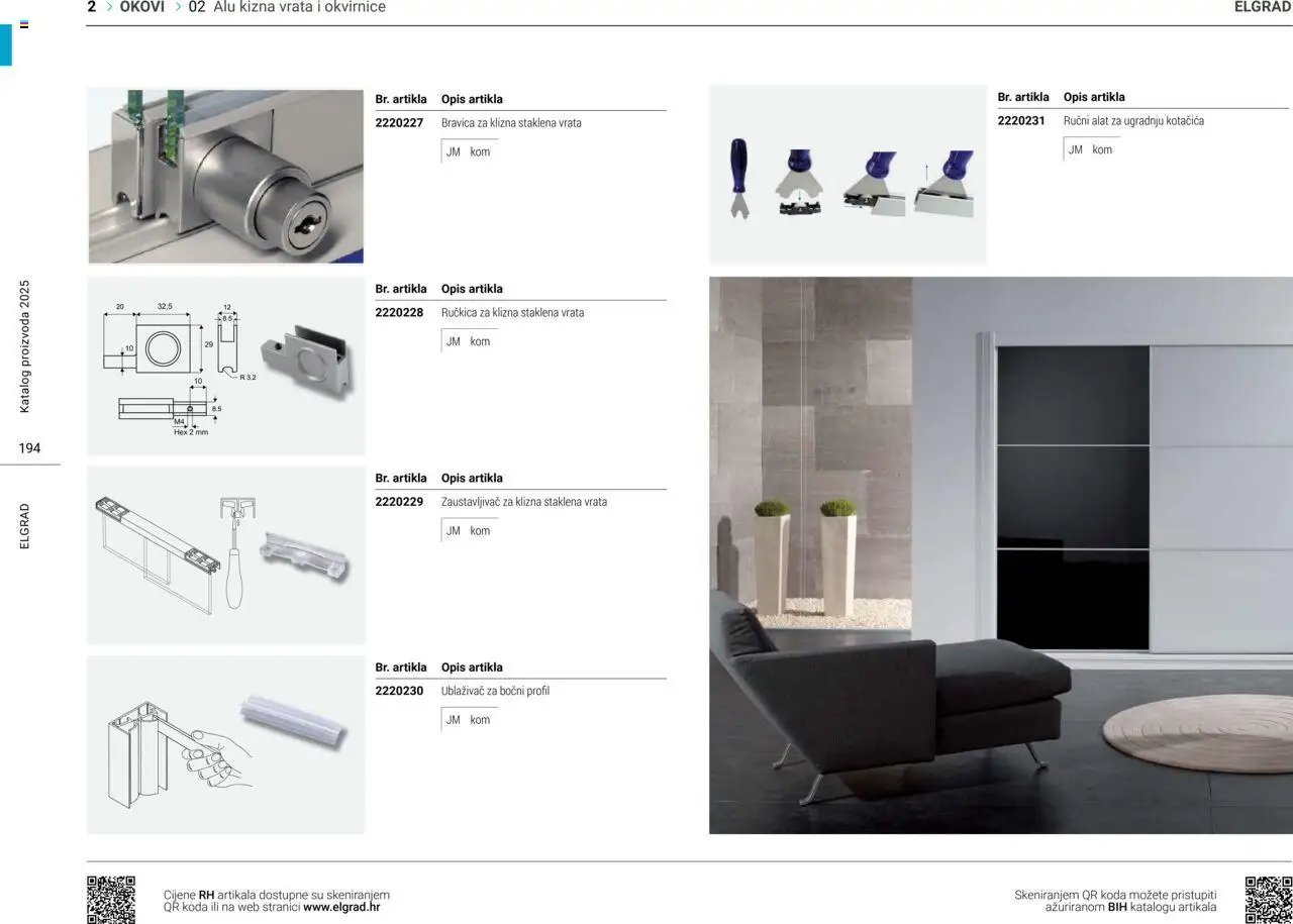 Elgrad - ALU klizna vrata i okvirnice