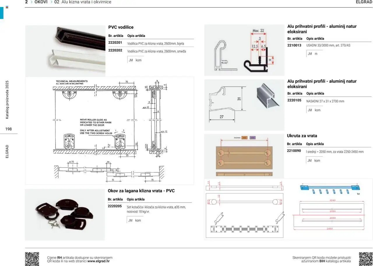 Elgrad - ALU klizna vrata i okvirnice