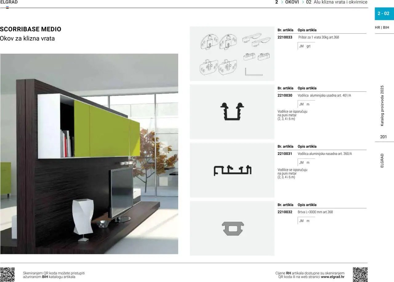 Elgrad - ALU klizna vrata i okvirnice