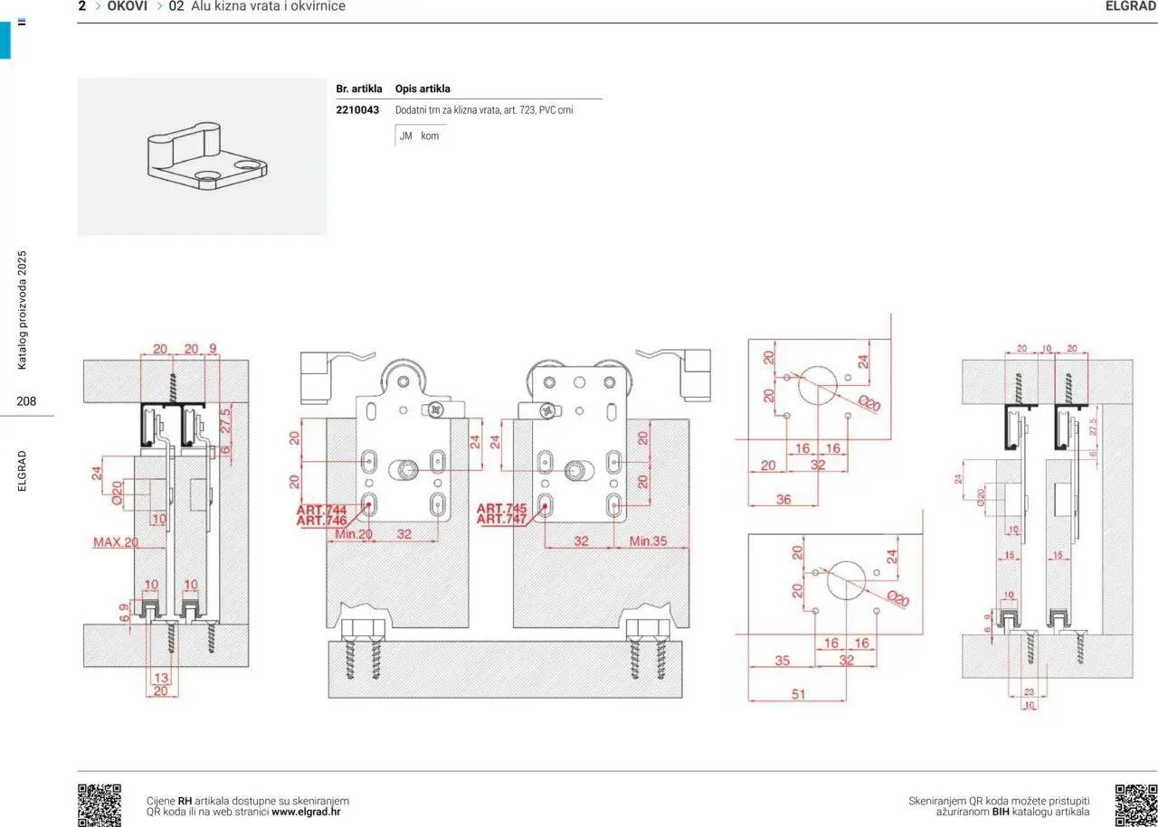 Elgrad - ALU klizna vrata i okvirnice